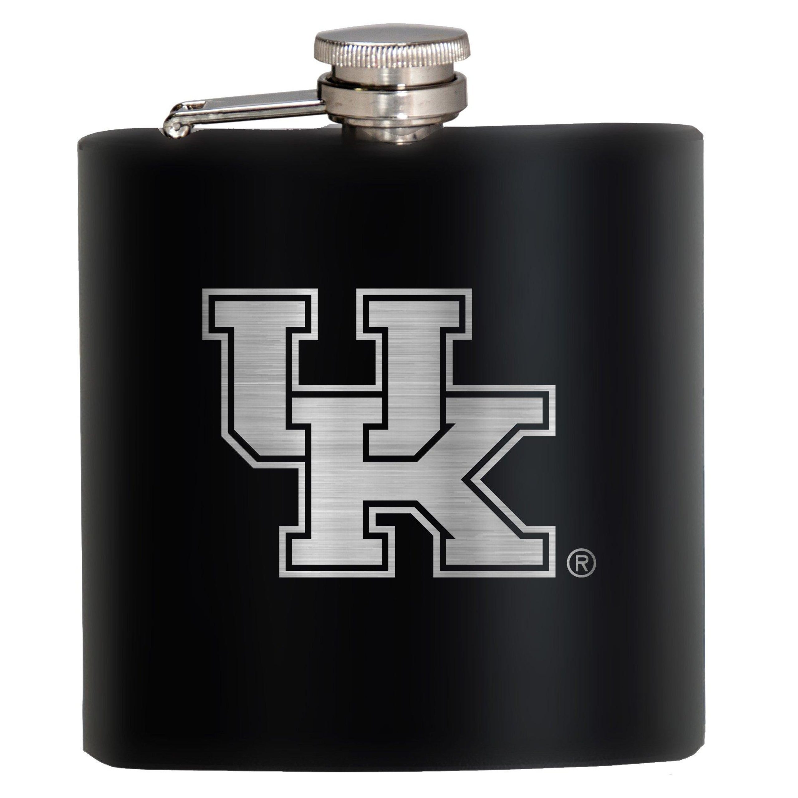 NCAA Kentucky Wildcats 6 Oz. Stealth Laser Etched Hip Flask