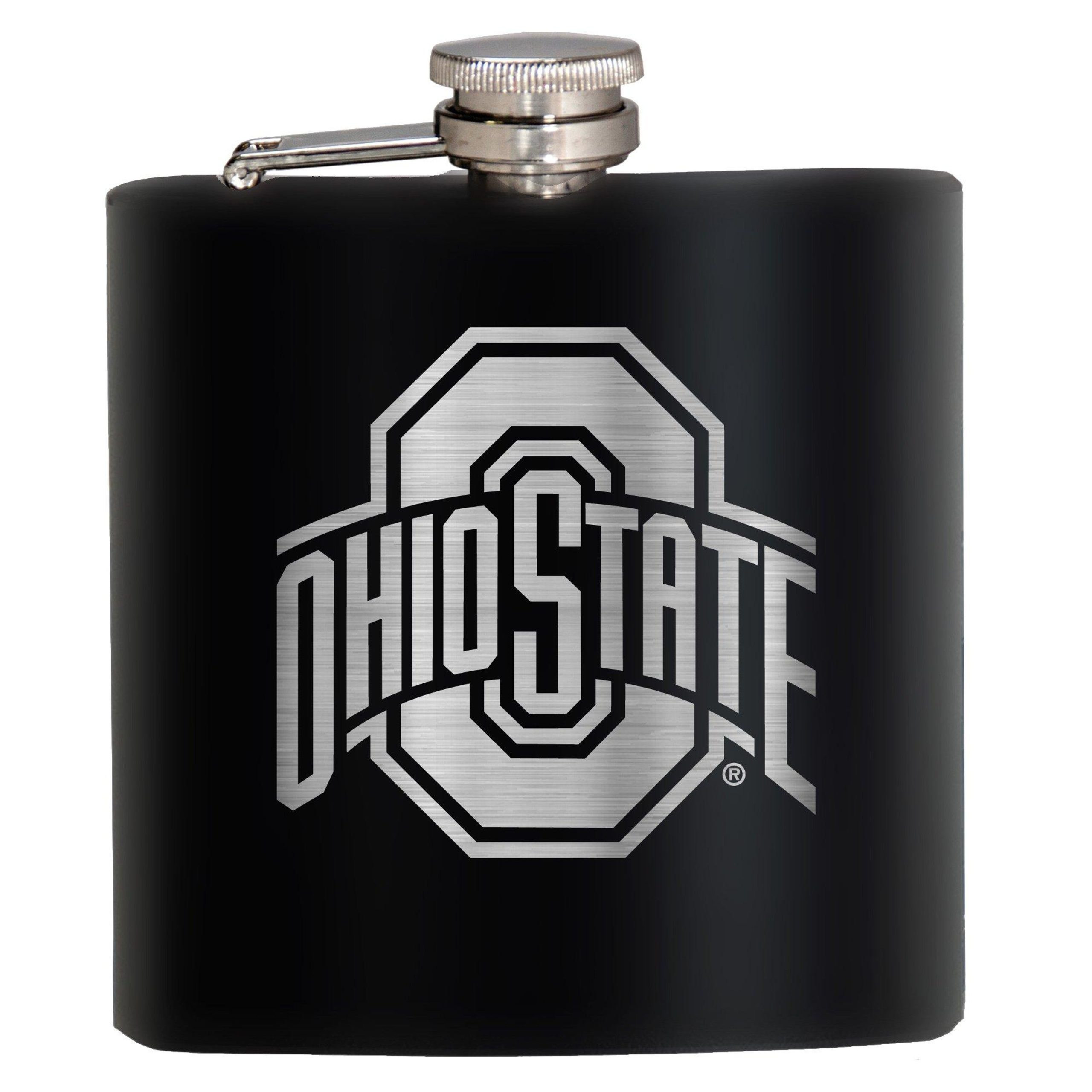 NCAA Ohio State Buckeyes 6 Oz. Laser Etched Hip Flask