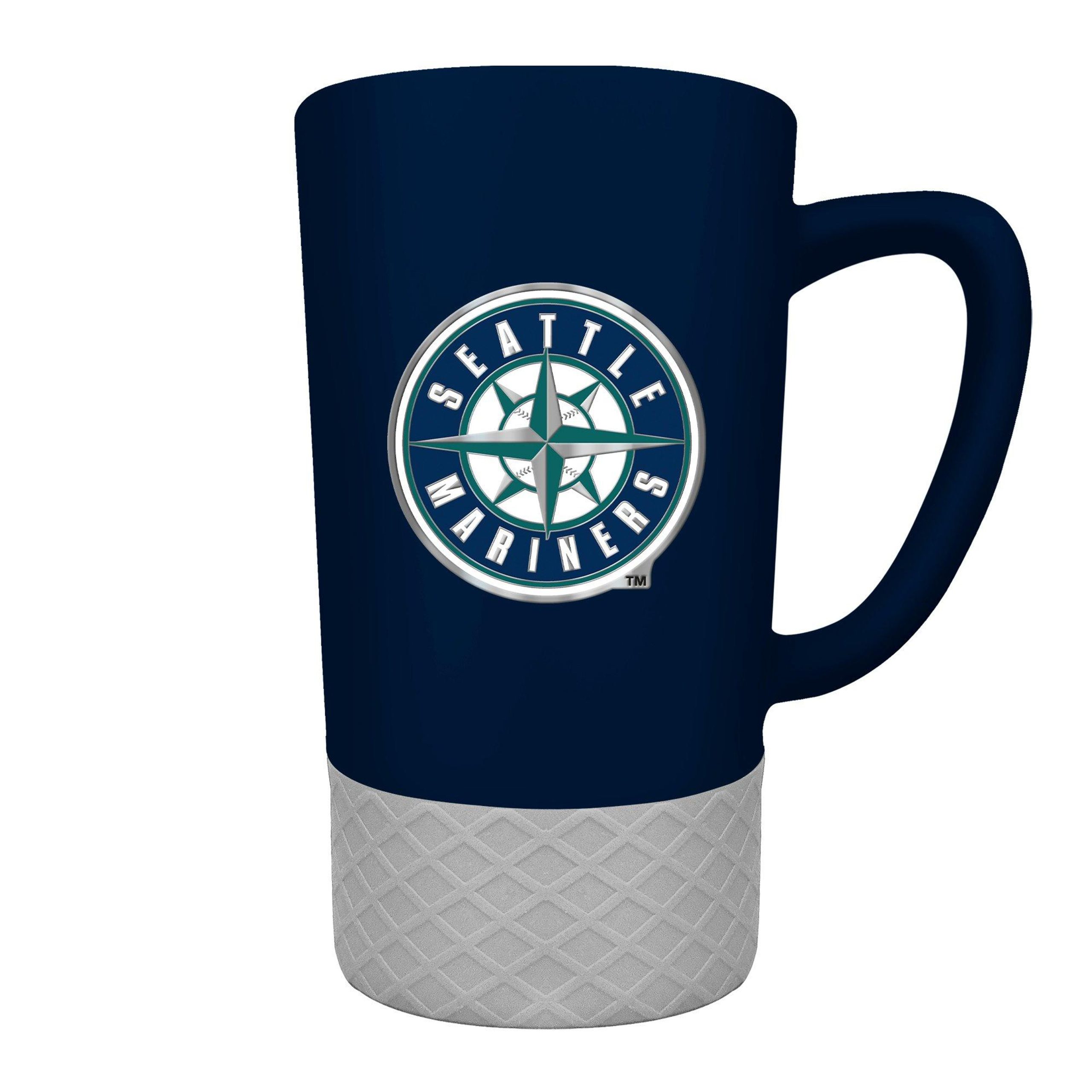 MLB Seattle Mariners 15oz Jump Ceramic Mug & Emblem