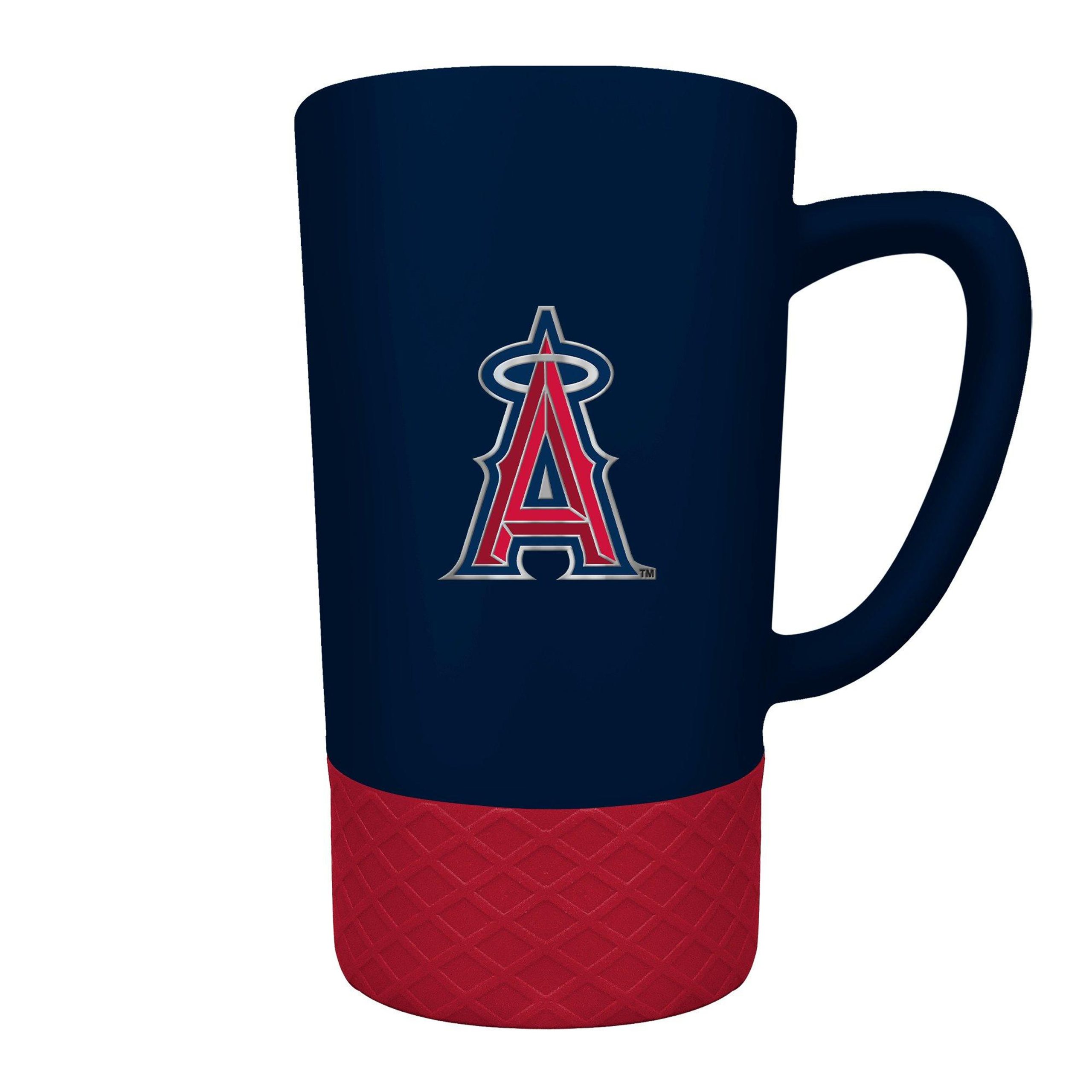 MLB Los Angeles Angels 15oz Jump Ceramic Mug & Emblem