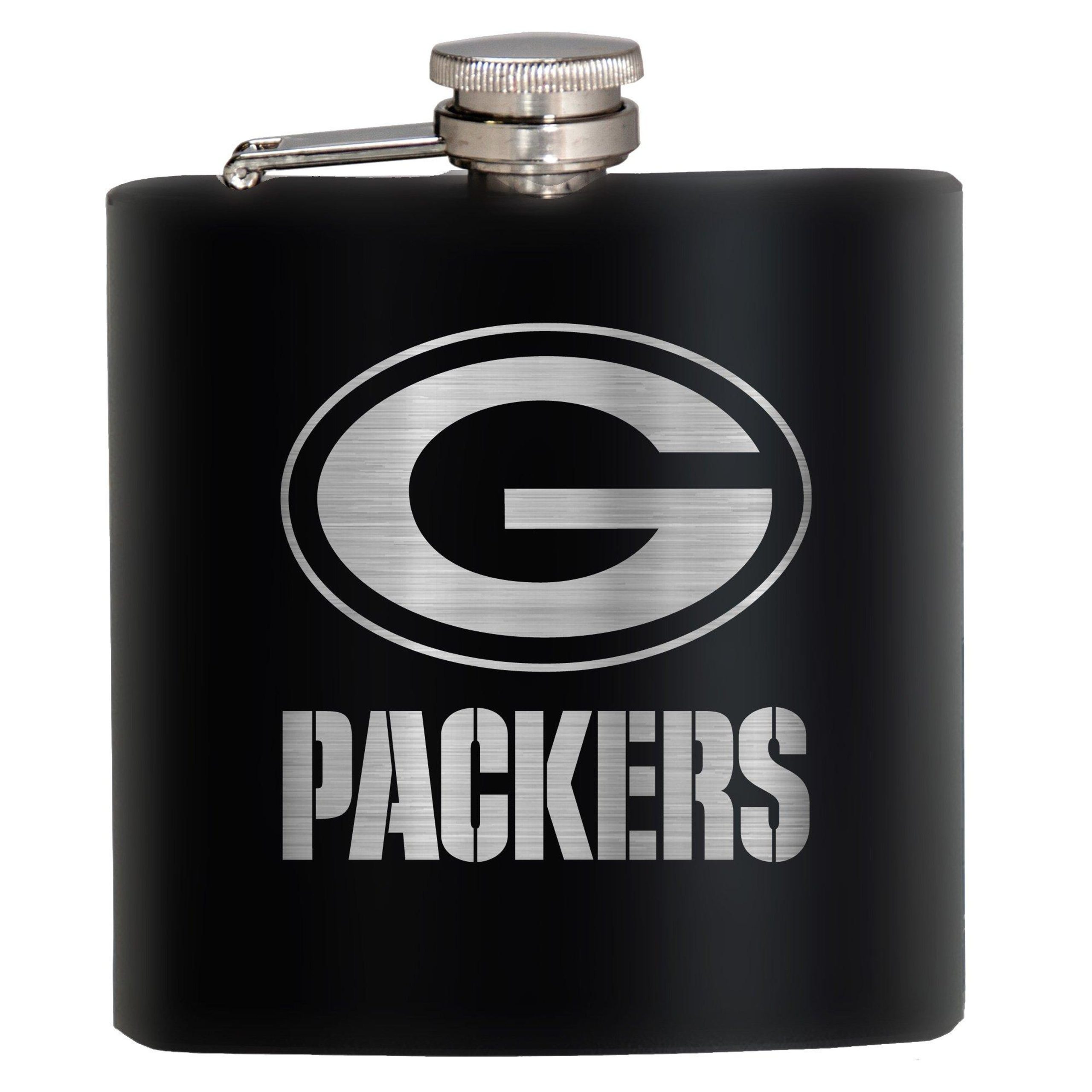 NFL Green Bay Packers 6 Oz. Stealth Laser Etched Hip Flask