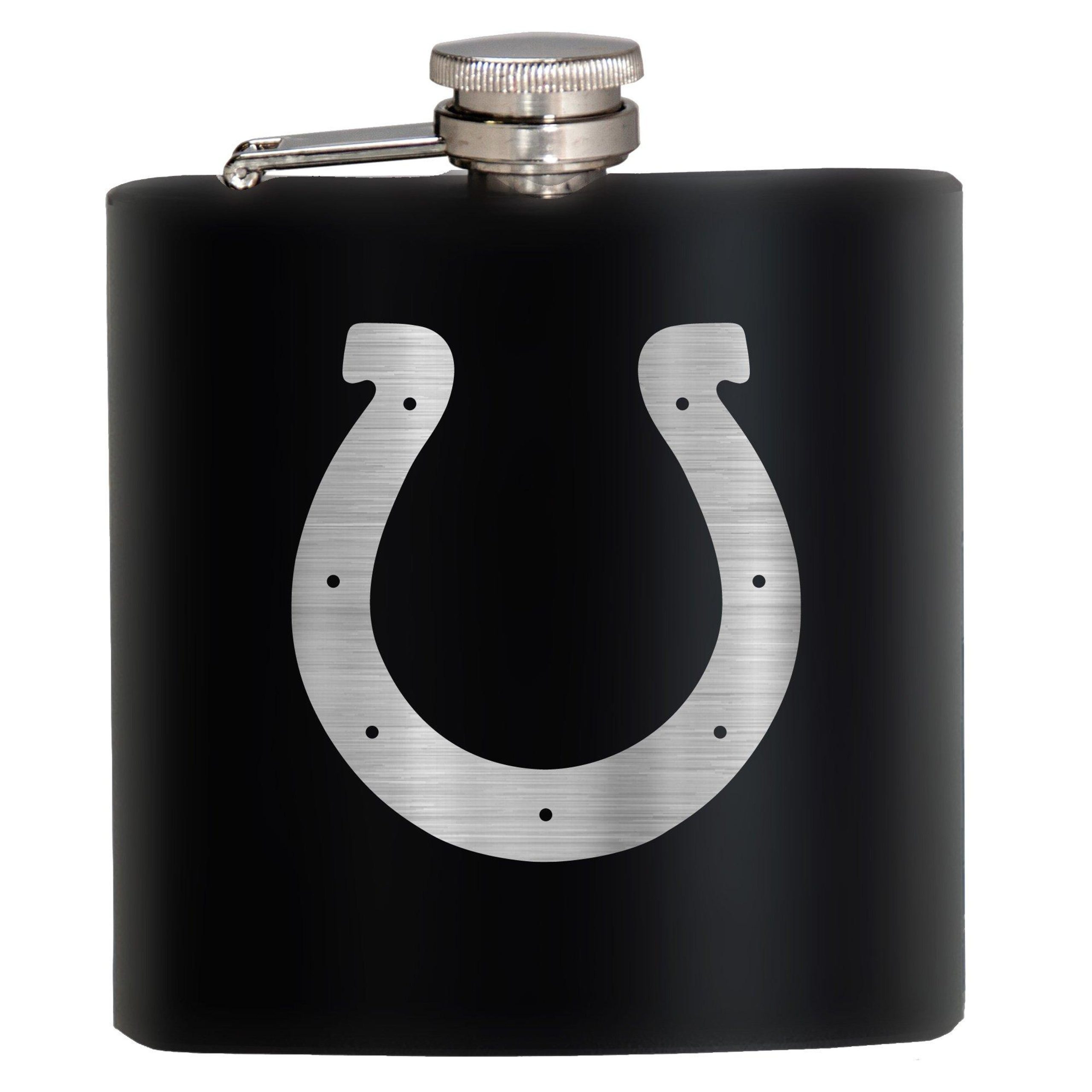 NFL Indianapolis Colts 6 Oz. Stealth Laser Etched Hip Flask