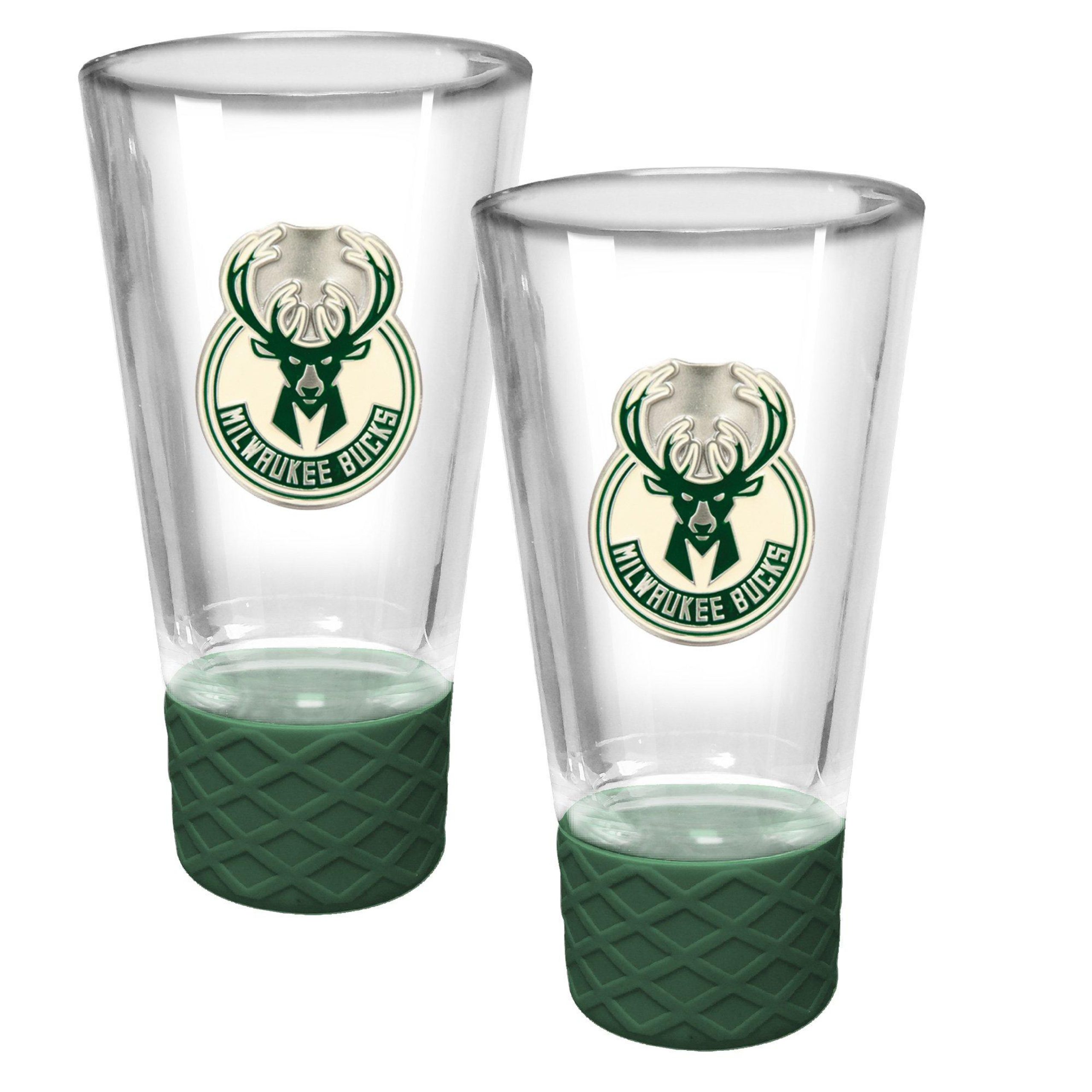 NBA Milwaukee Bucks 2 Pc. 4 Oz. Emblem Cheer Shot Glass