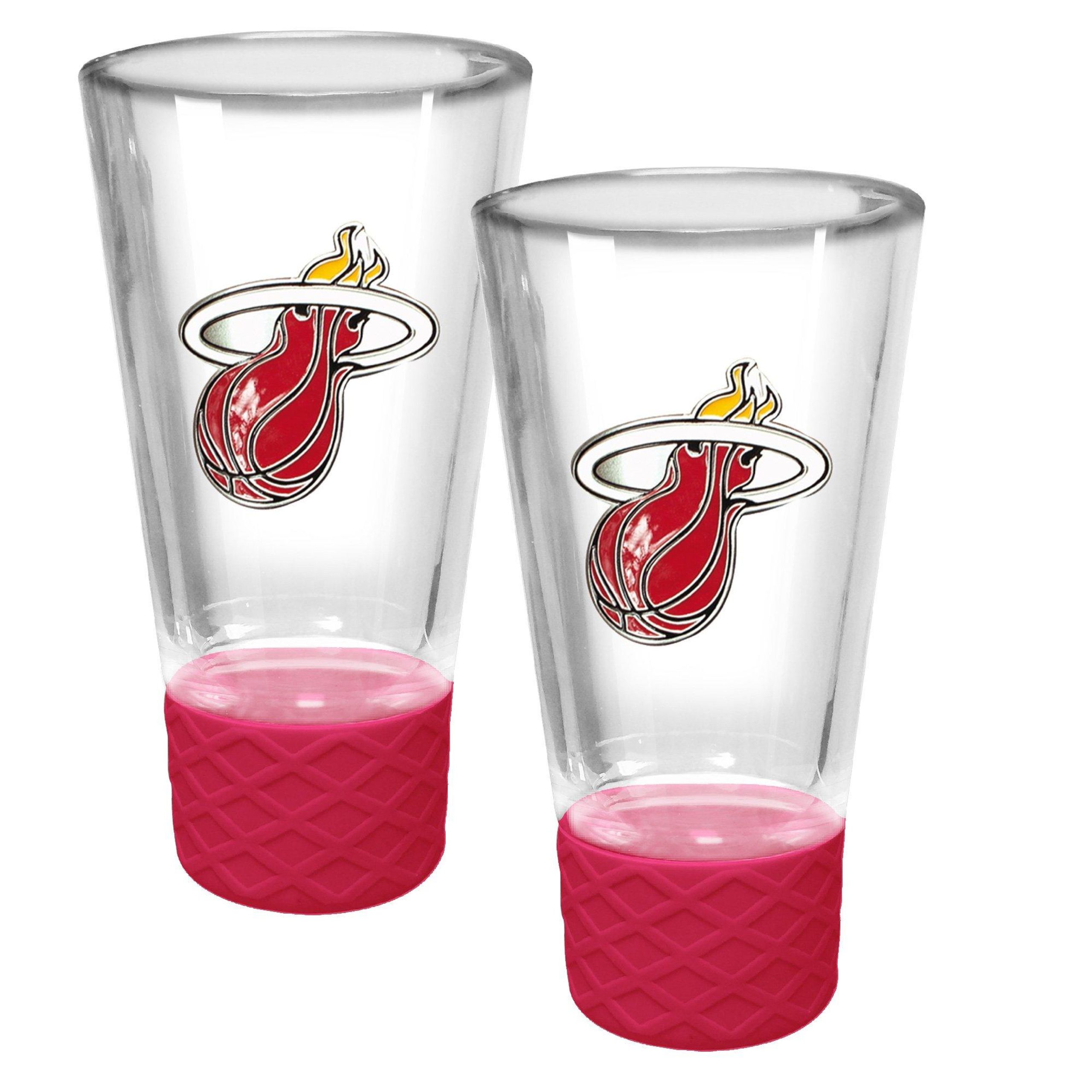 NBA Miami Heat 2 Pc. 4 Oz. Emblem Cheer Shot Glass