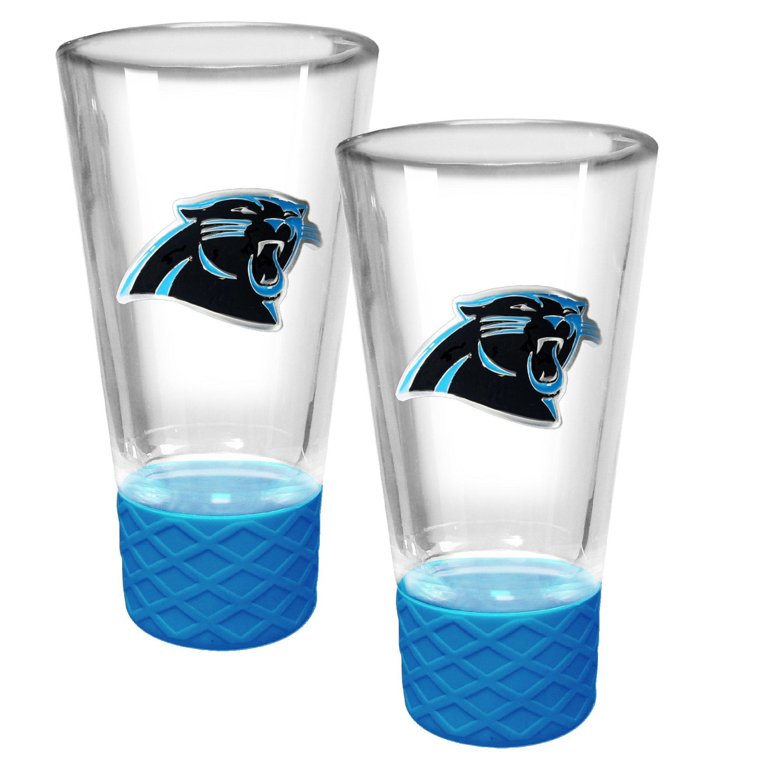 NFL Carolina Panthers Set of 2 4 Oz. Glass Shot Glasses