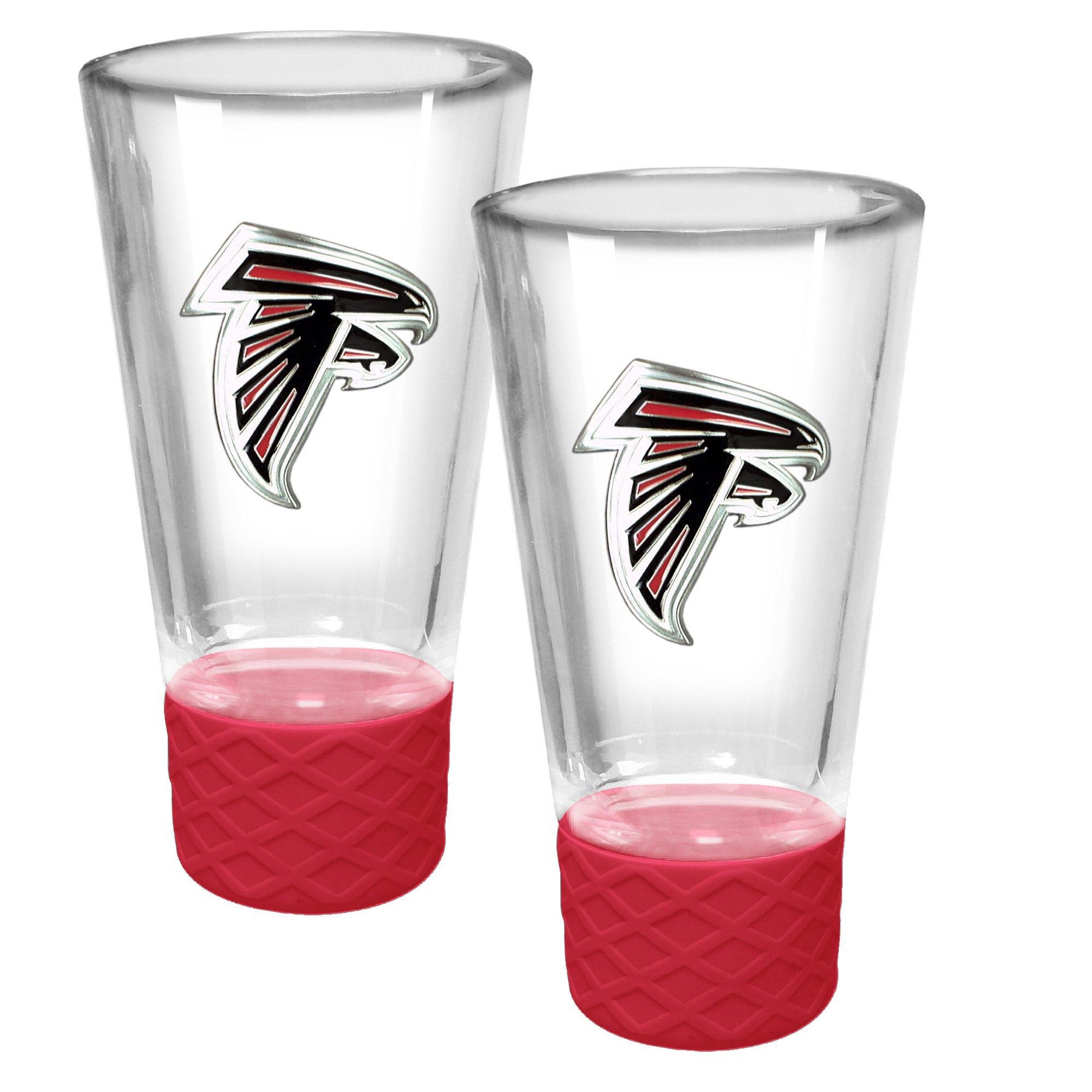 NFL Atlanta Falcons Set of 2 4 Oz. Glass Shot Glasses