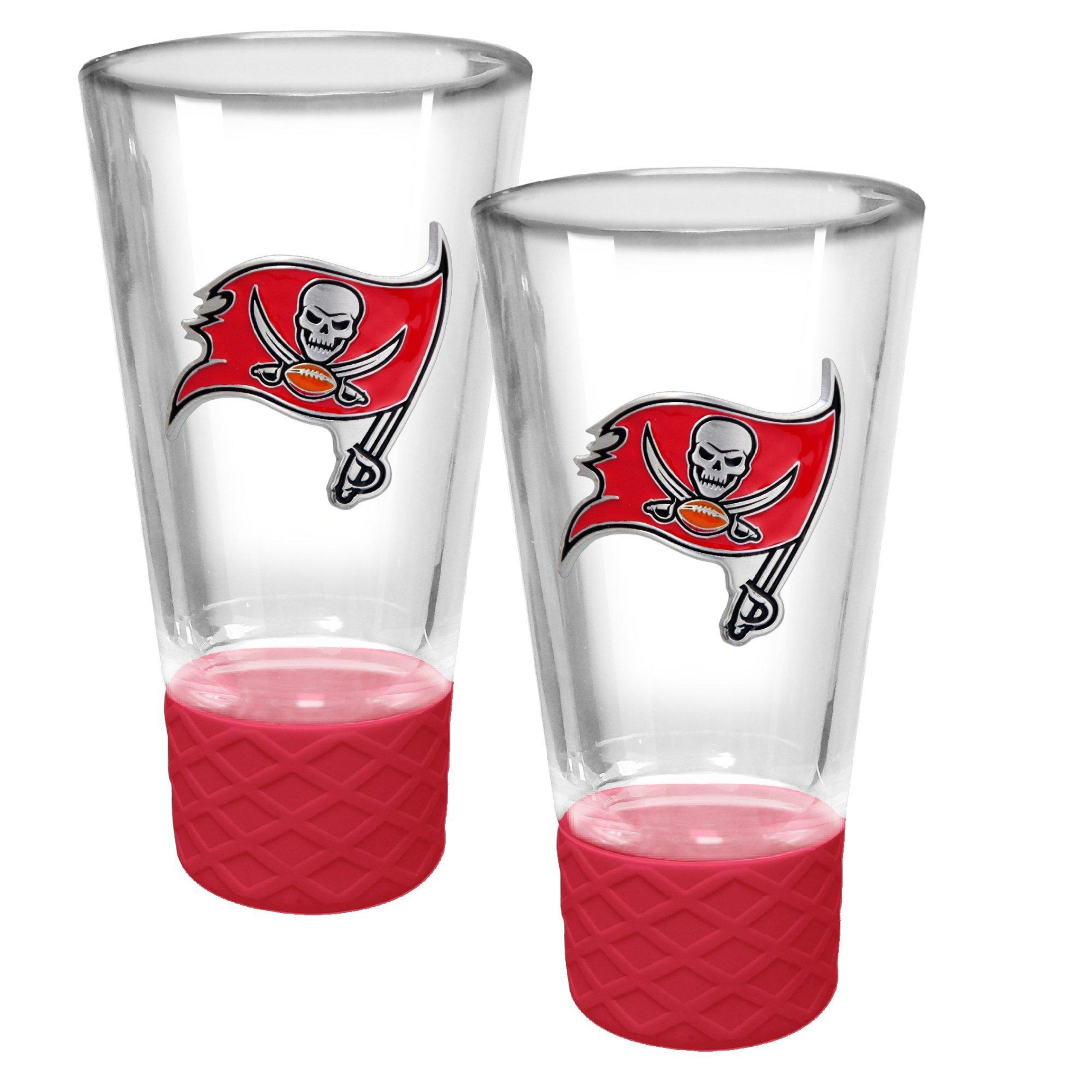 NFL Tampa Bay Buccaneers Set of 2 4 Oz. Glass Shot Glasses