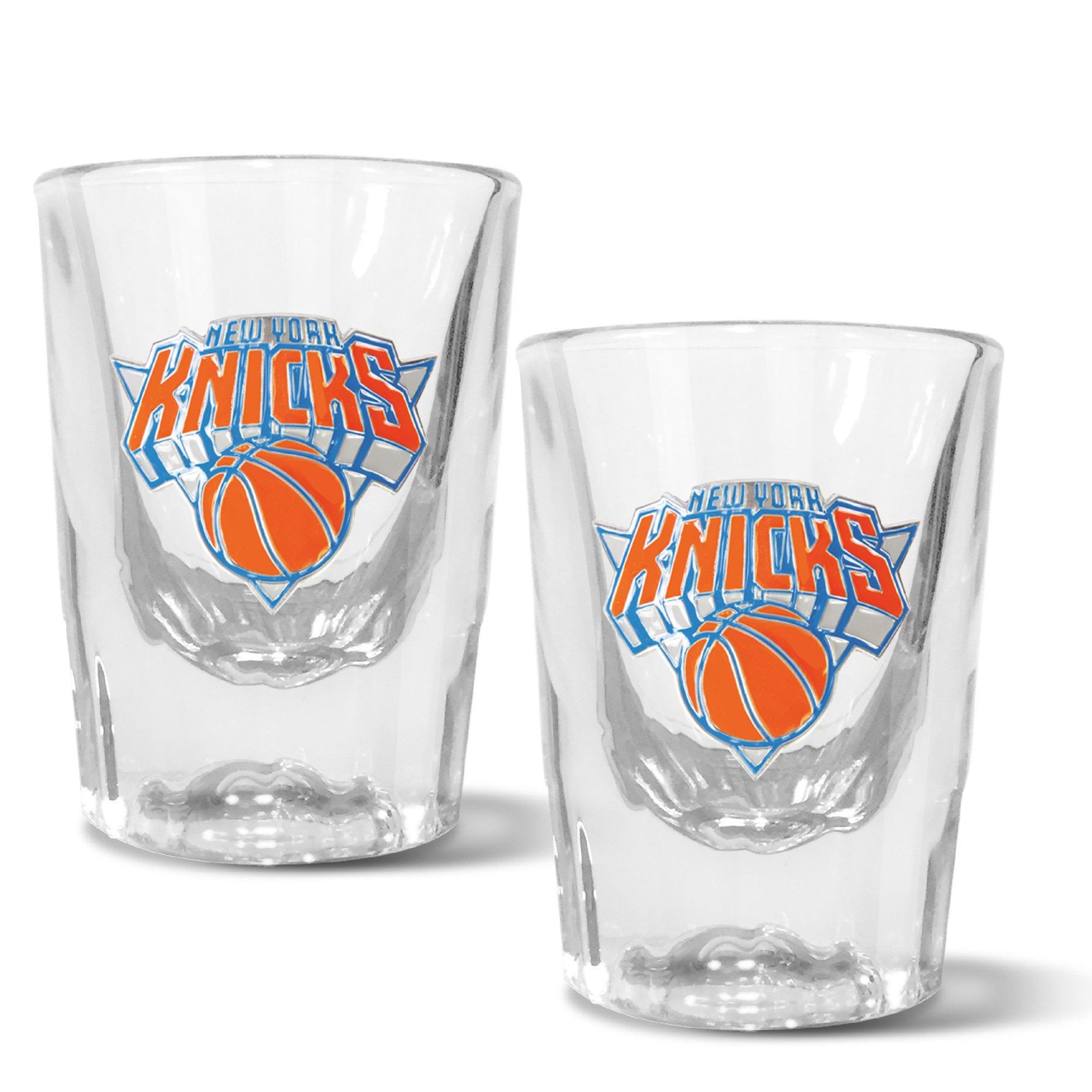 NBA New York Knicks Set of 2 2 Oz. Prism Shot Glasses