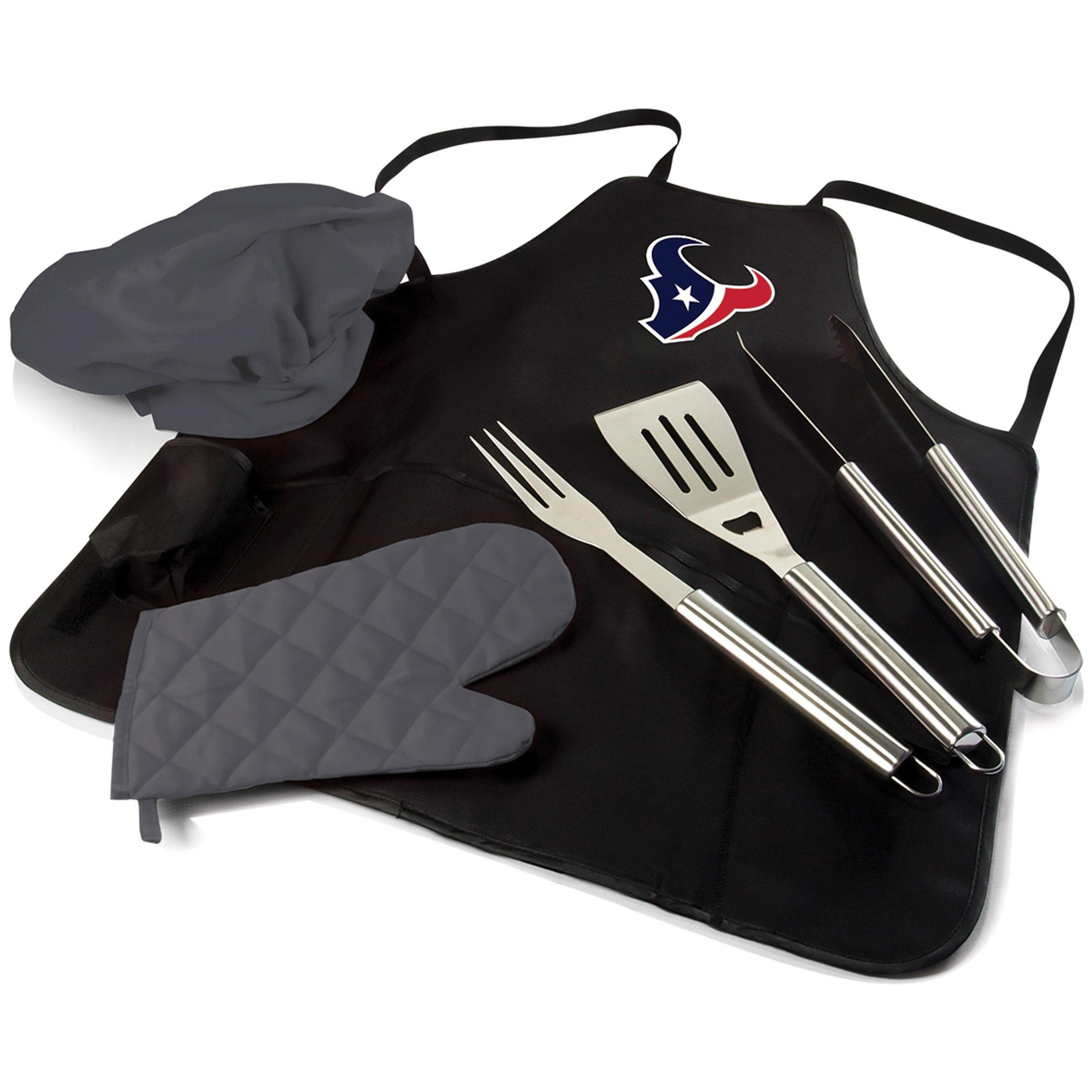 NFL Houston Texans 6pc BBQ Apron Tote Grill Set