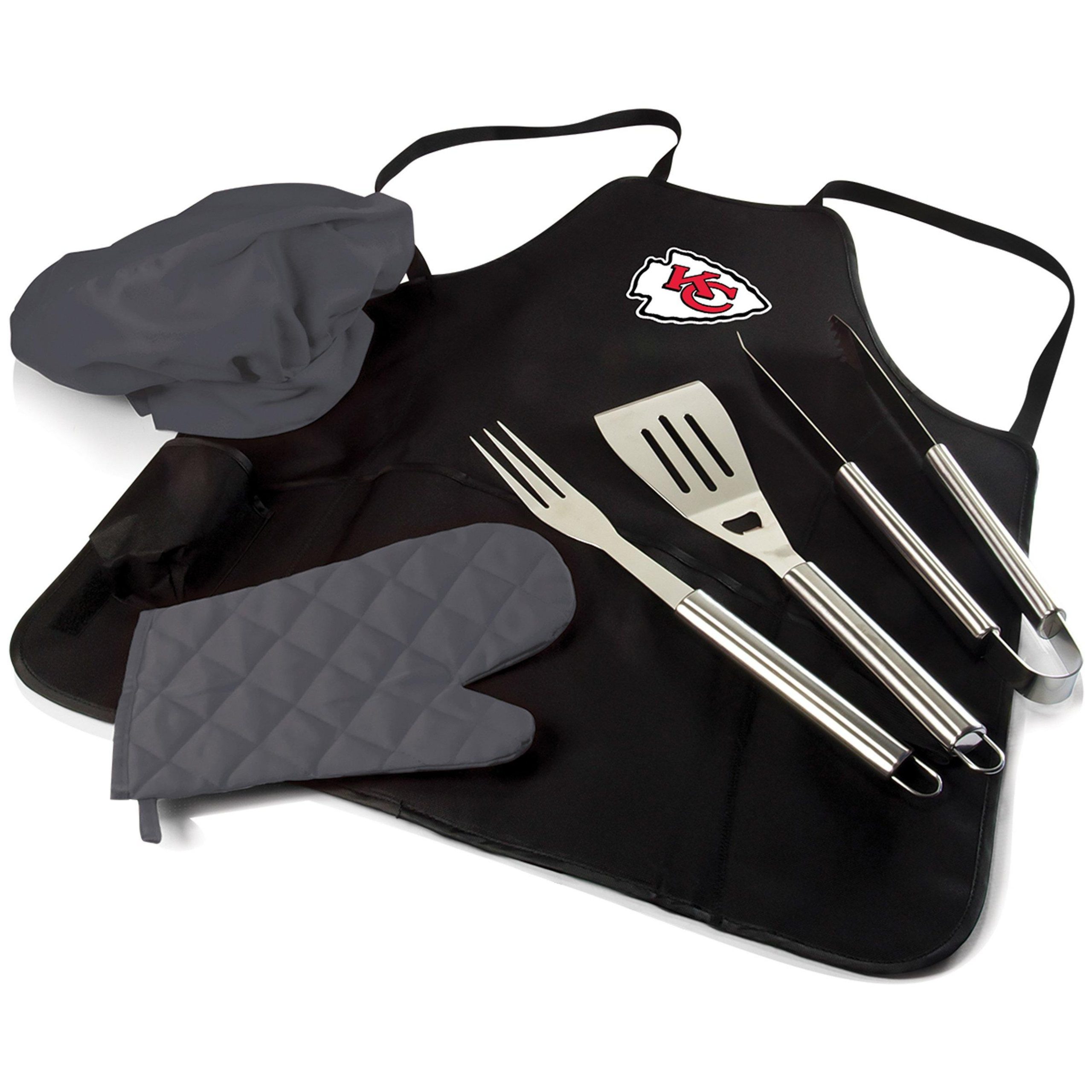 NFL Kansas City 6pc BBQ Apron Tote Grill Set