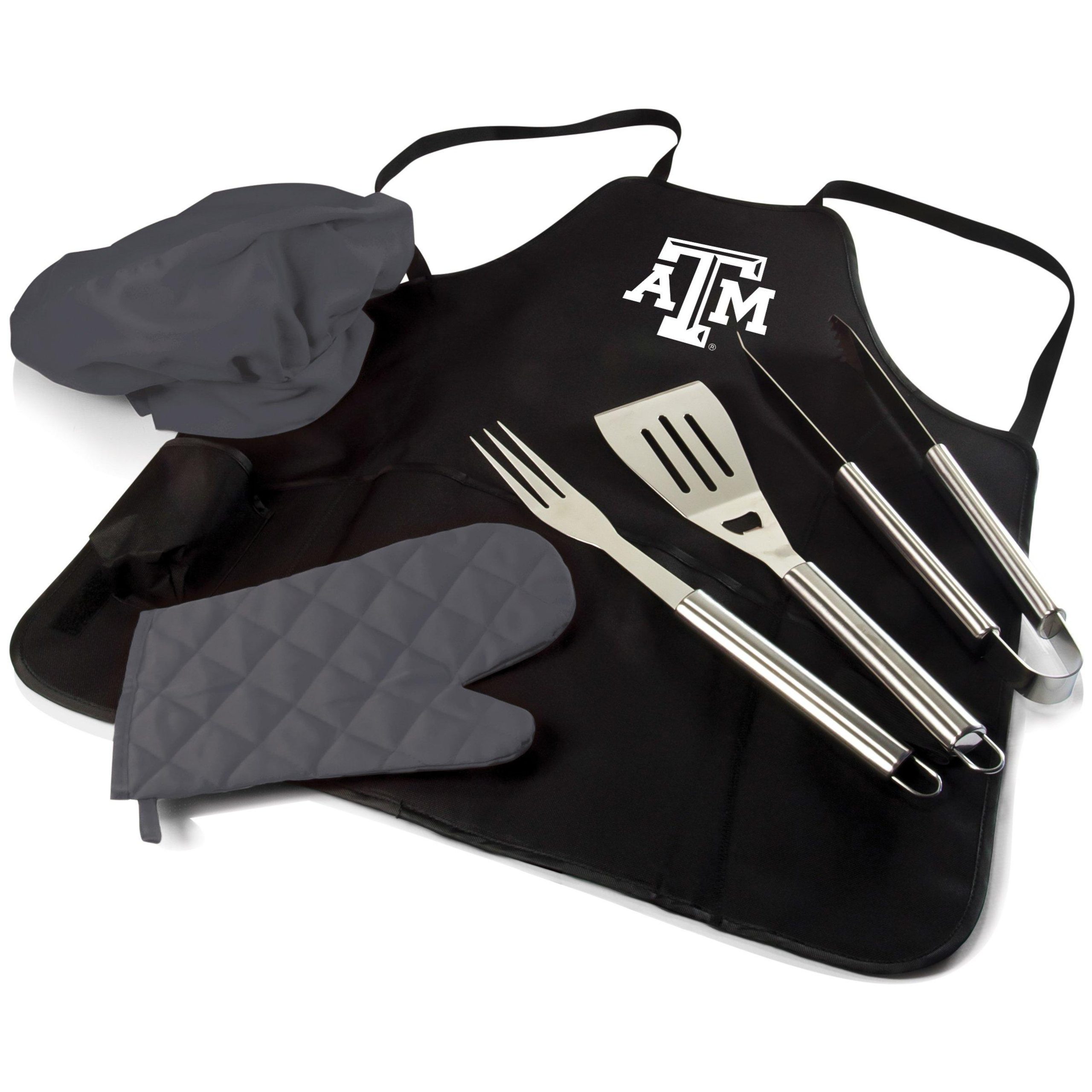 NCAA Texas A&M 6pc BBQ Apron Tote Grill Set