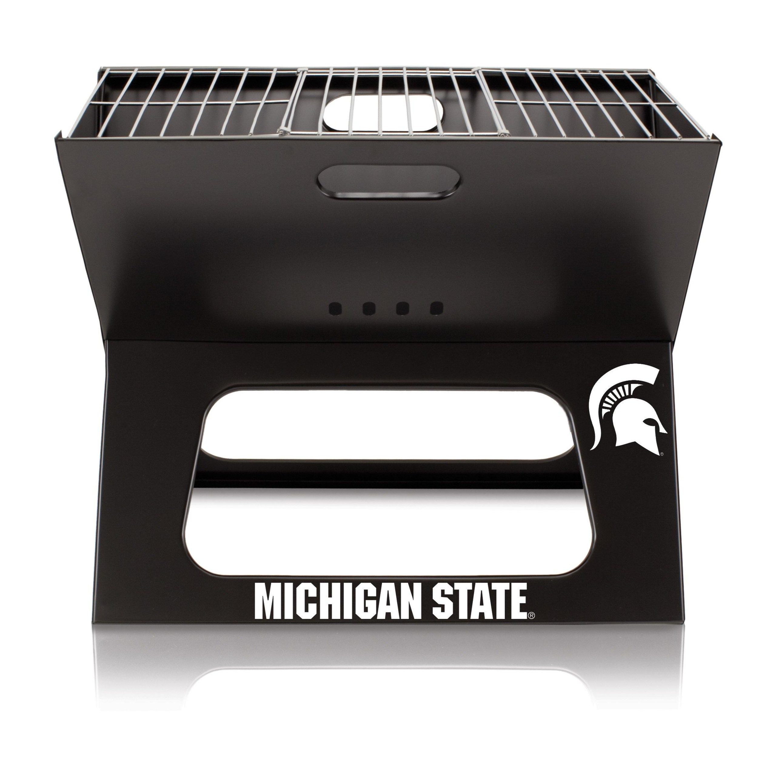 NCAA Michgan State X-Grill Portable Charcoal BBQ Grill