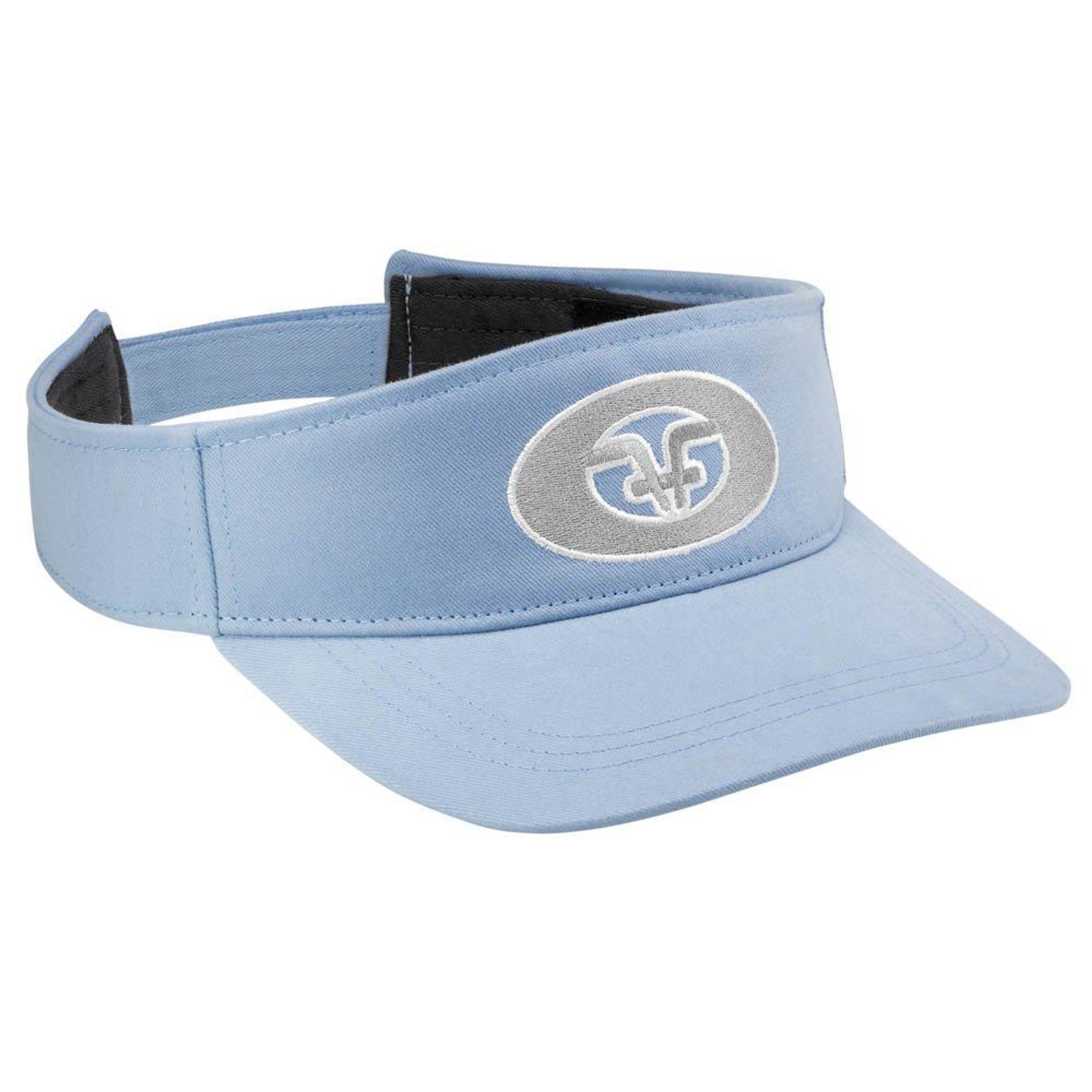 Flying Fisherman Mens Light Blue Logo Visor