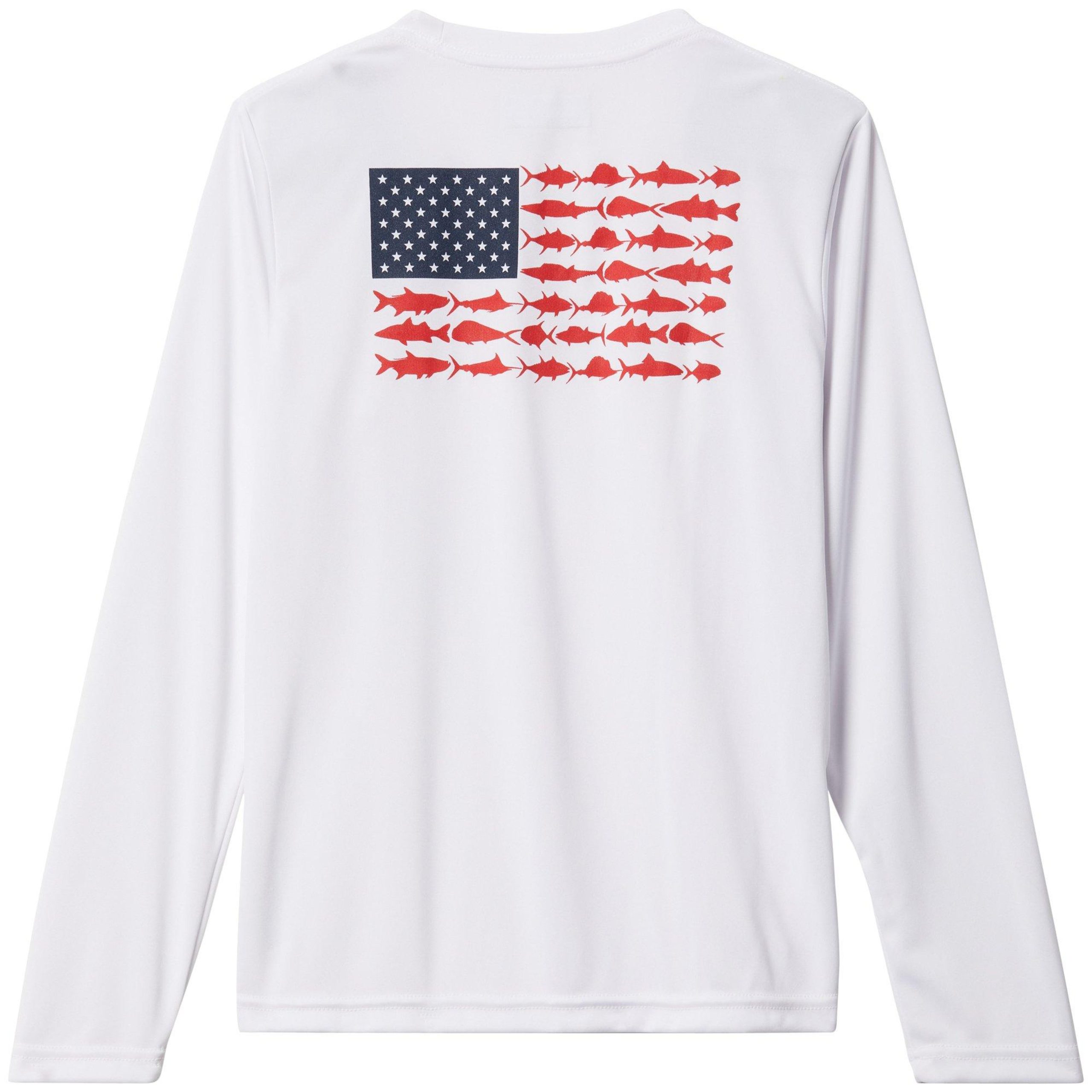 Columbia Big Boys PFG Terminal Tackle Fish Flag T-Shirt