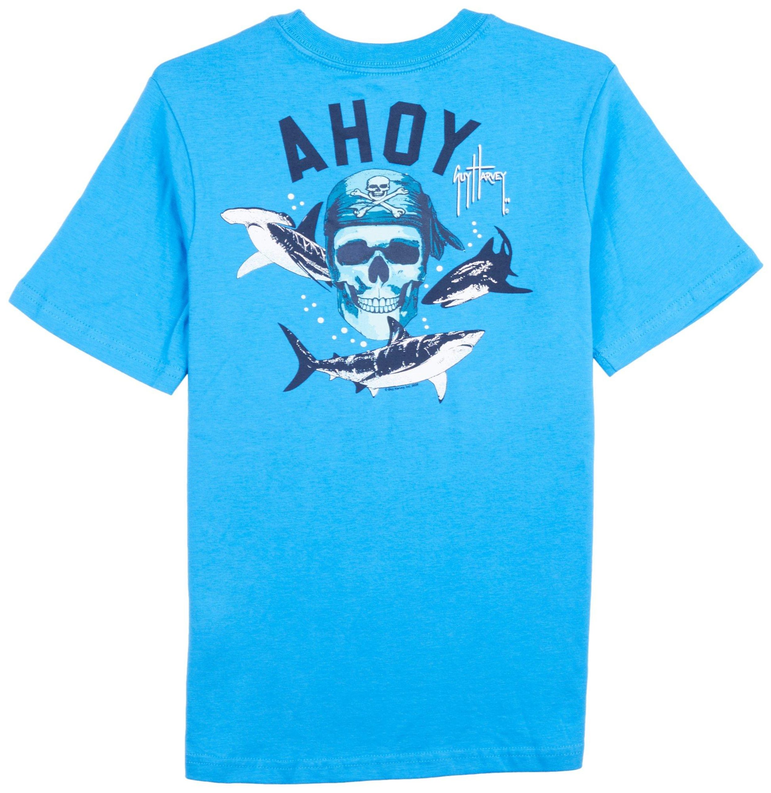 Guy Harvey Big Boys Ahoy Short Sleeve T-Shirt