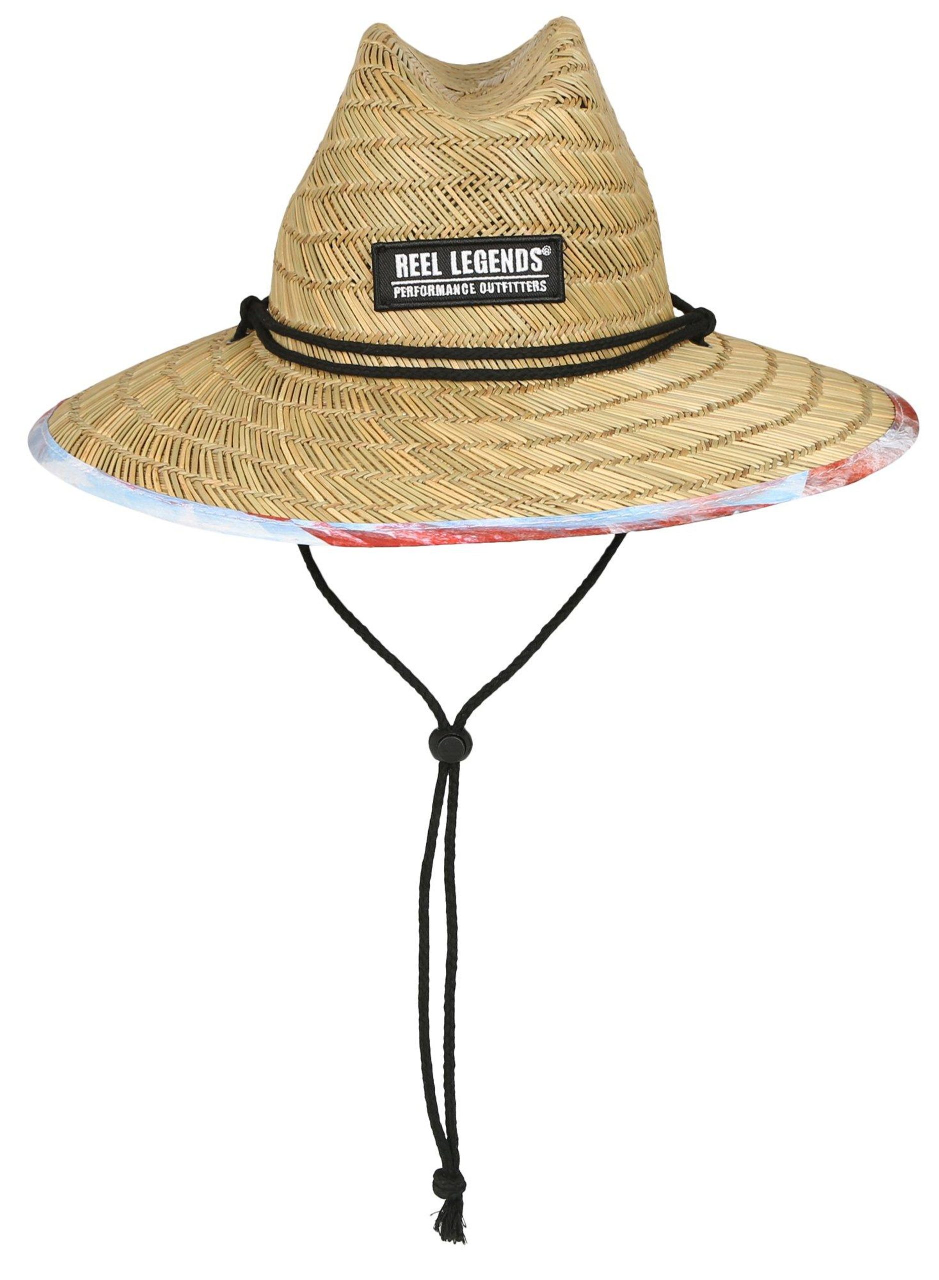 Reel Legends Mens Americana Print Lifeguard Hat