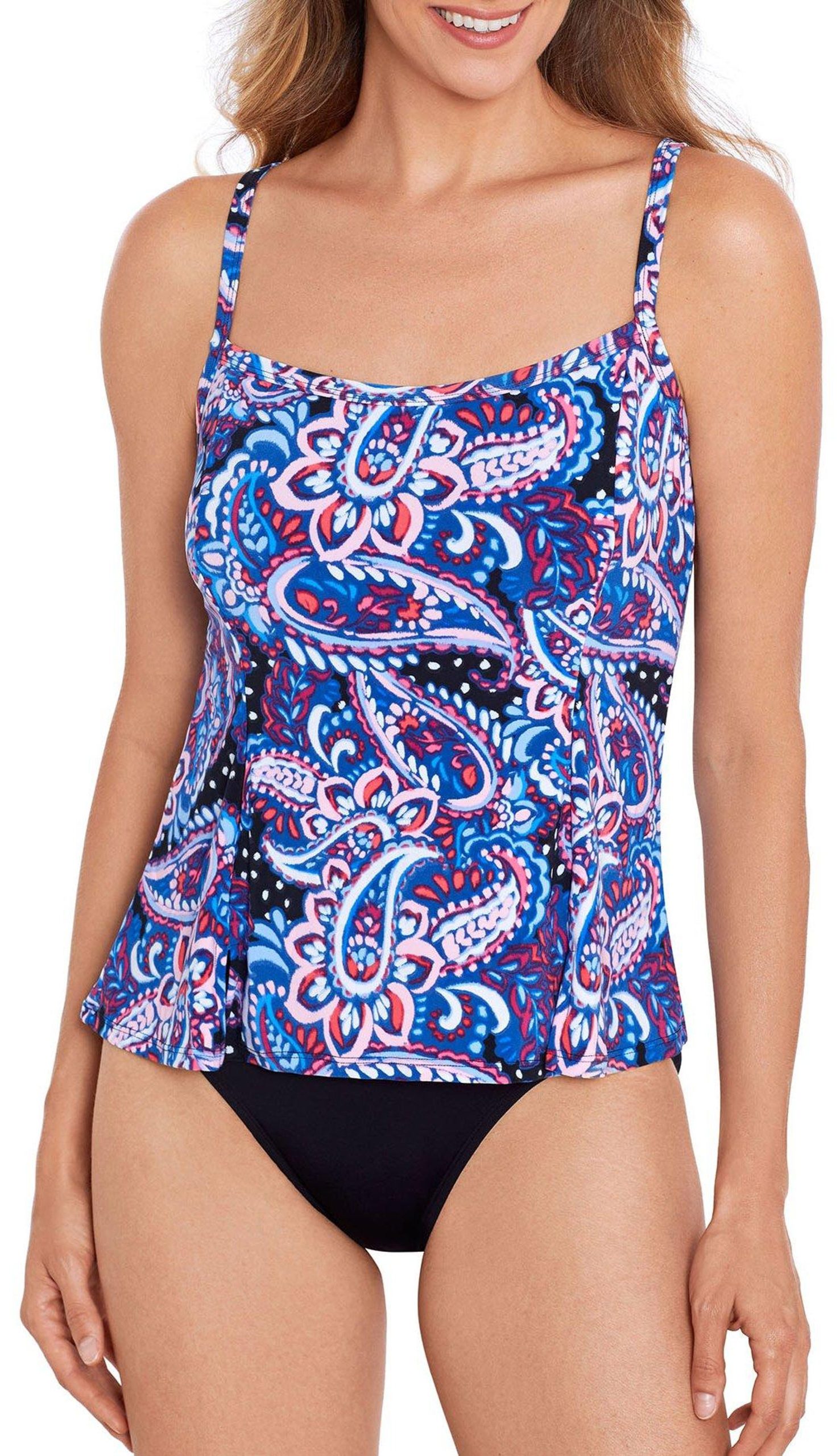 Paradise Bay Plus Princess Seam Tankini Top