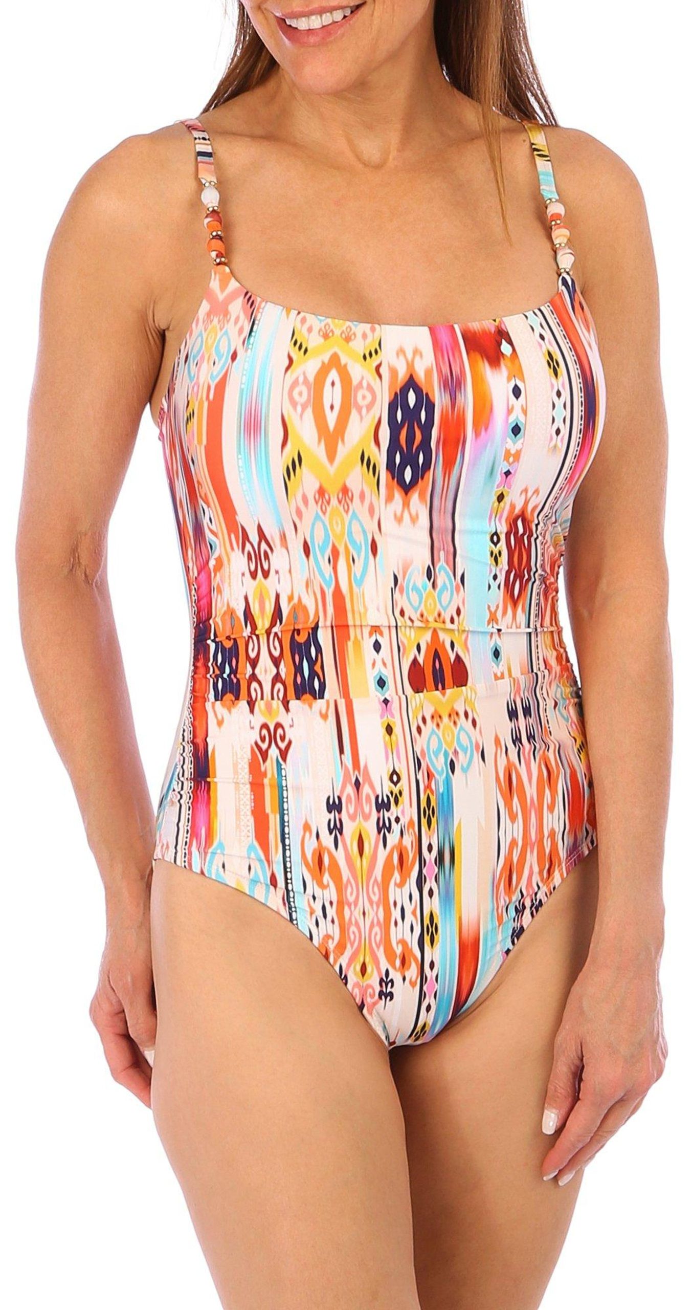 La Blanca Womens Desert Dreams Printed One Piece Swimsuit