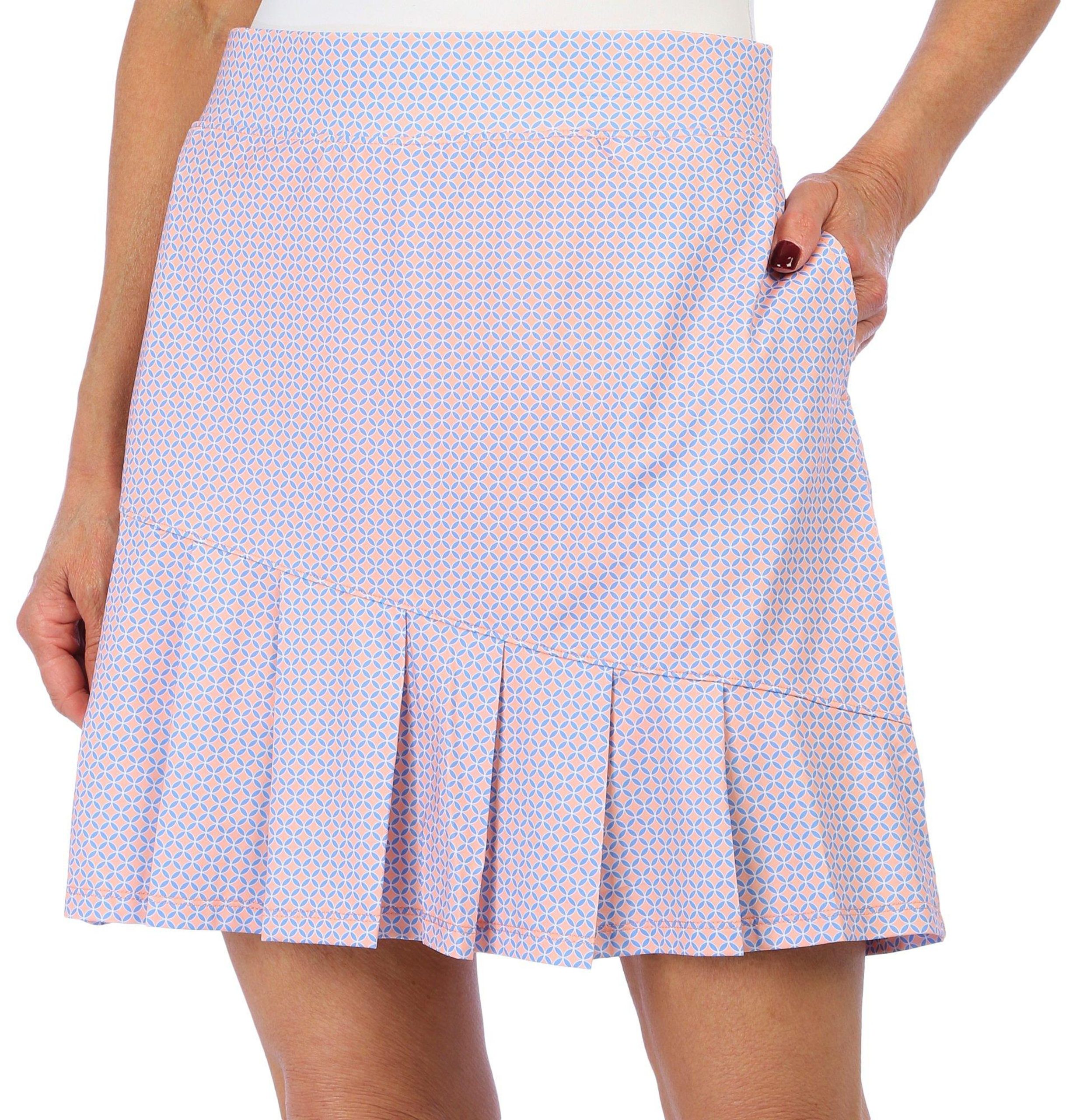 COURT HALEY Womens Active Circle Grid Skort