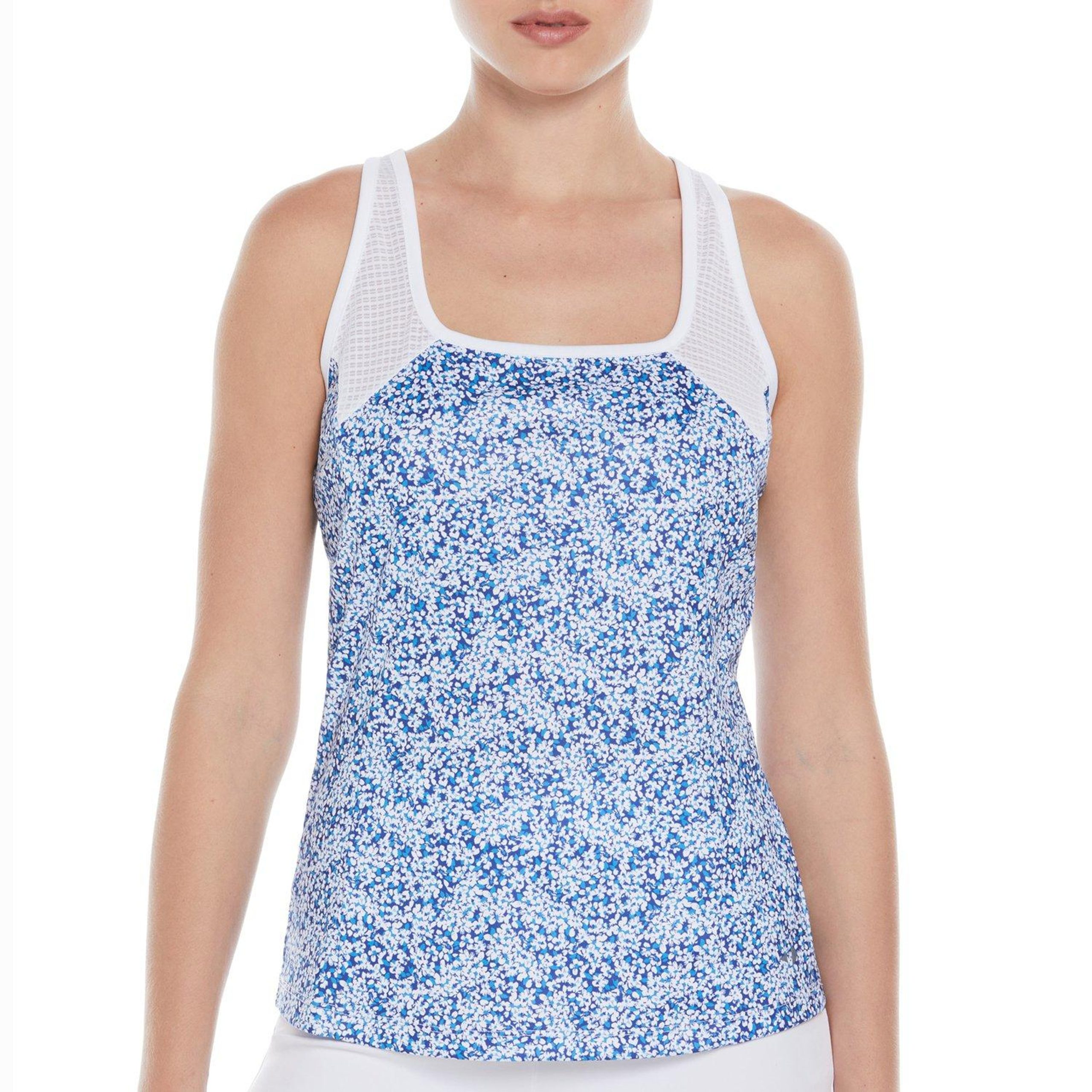 Grand Slam Womens Print Mesh Tennis Tank