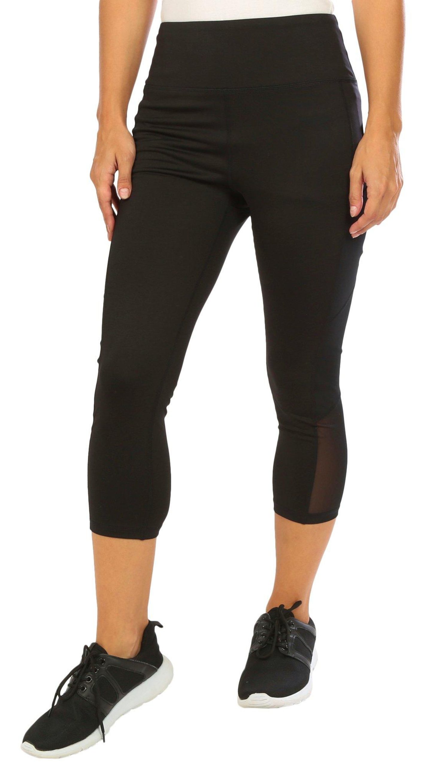 RB3 Active Women 21 in. Solid Crop Mesh Legging