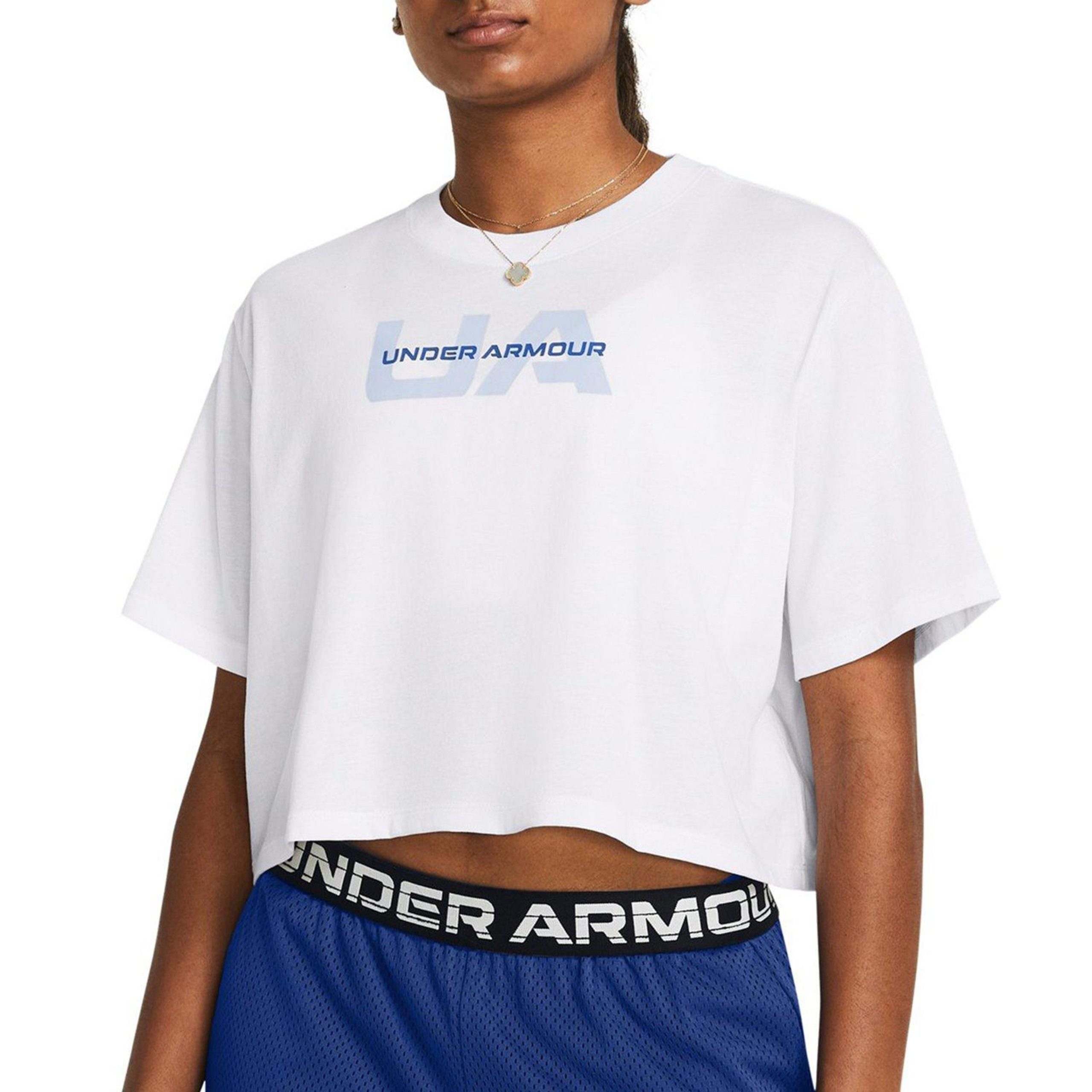 Under Armour Womens Short Sleeve Boxy Crop Top