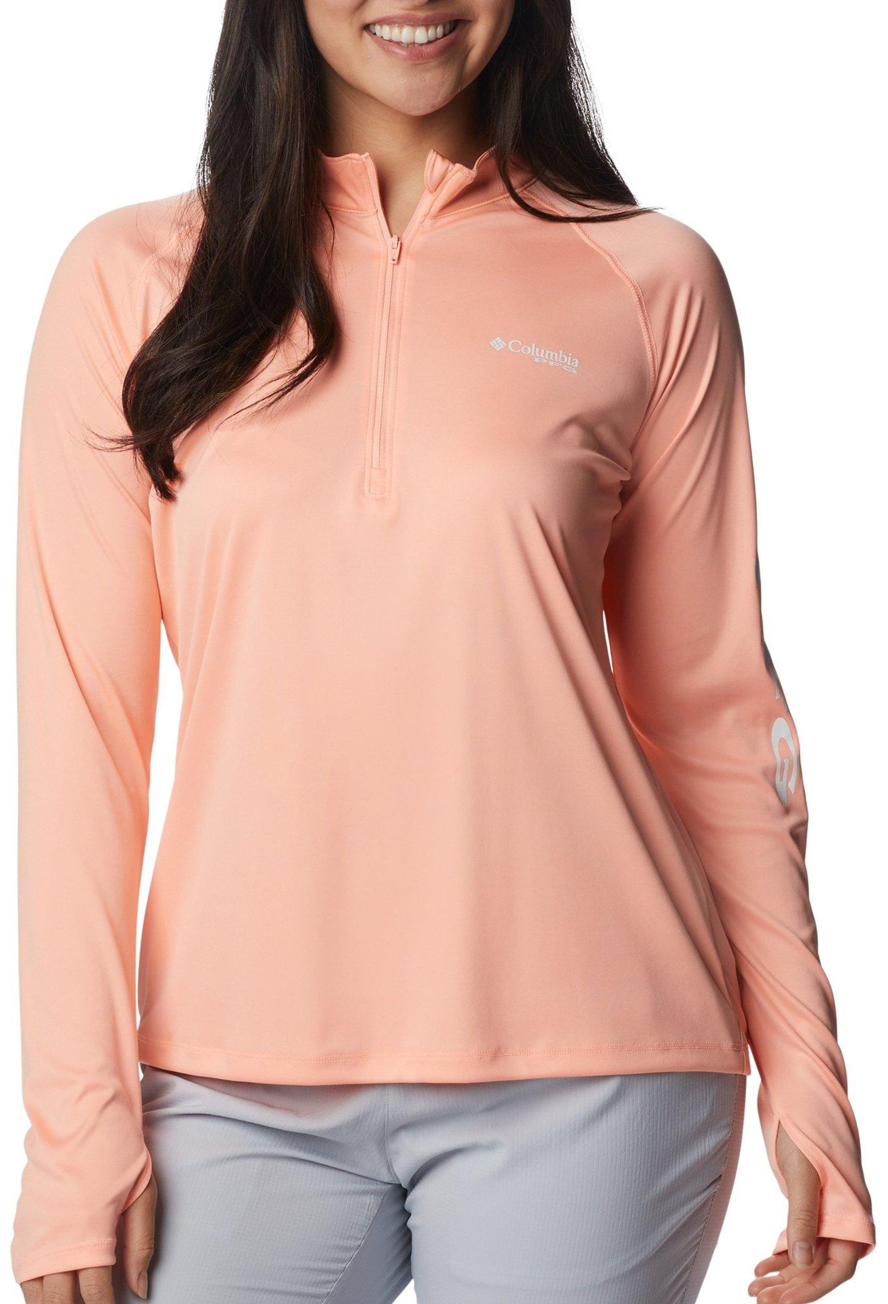 Columbia Womens Tidal 1/4 Zip Long Sleeve Top