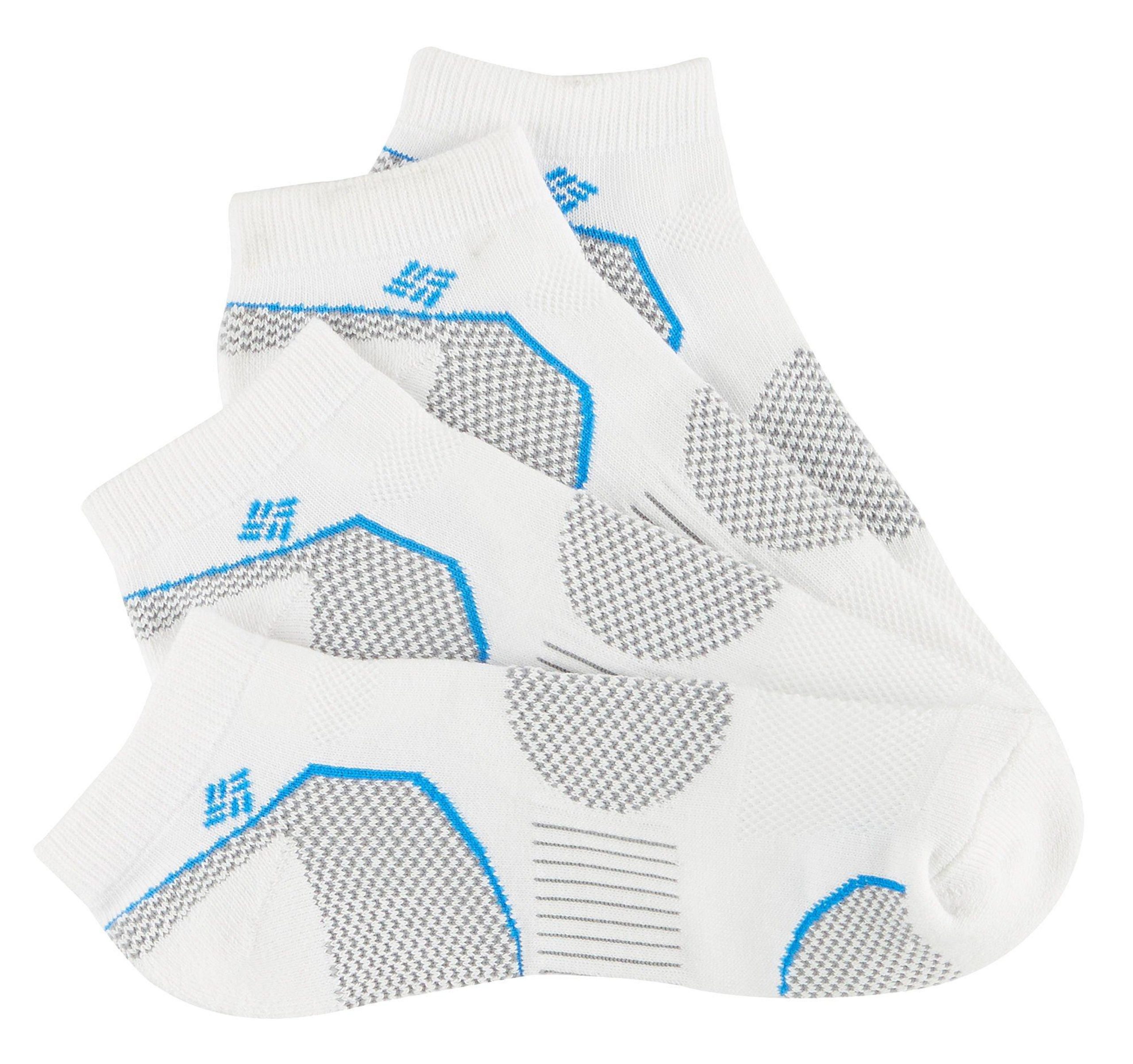 Columbia Mens 2-pk. White Low Cut Walking Socks