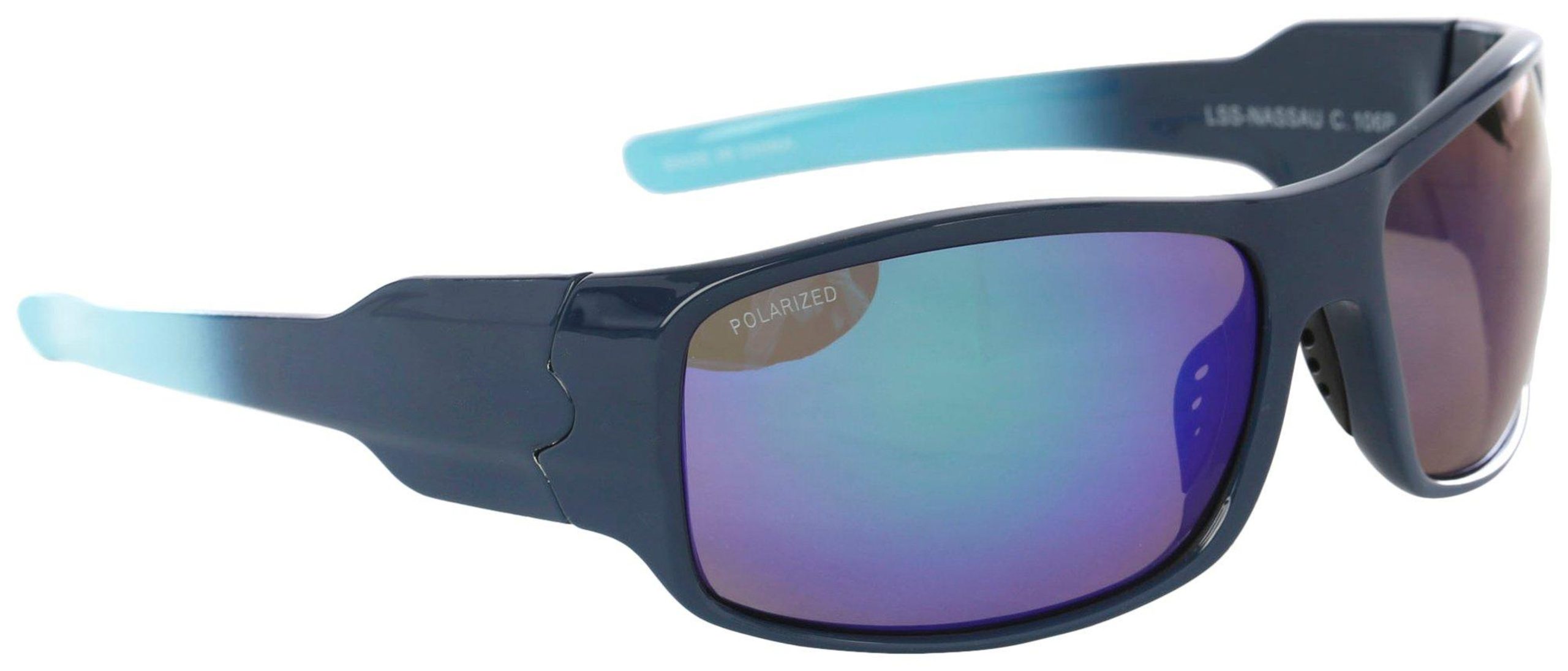 Loco Skailz Mens Nassau Sport Solid Mirror Sunglasses