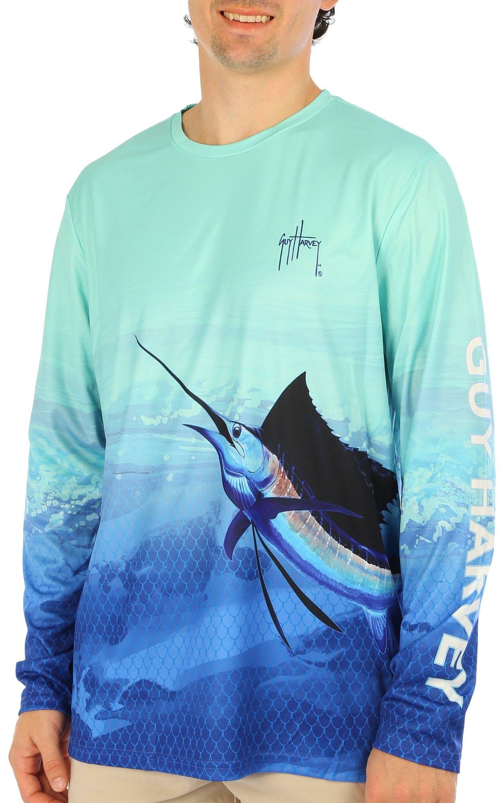 Mens Camo Sailfish  Long Sleeve PerformanceT-Shirt