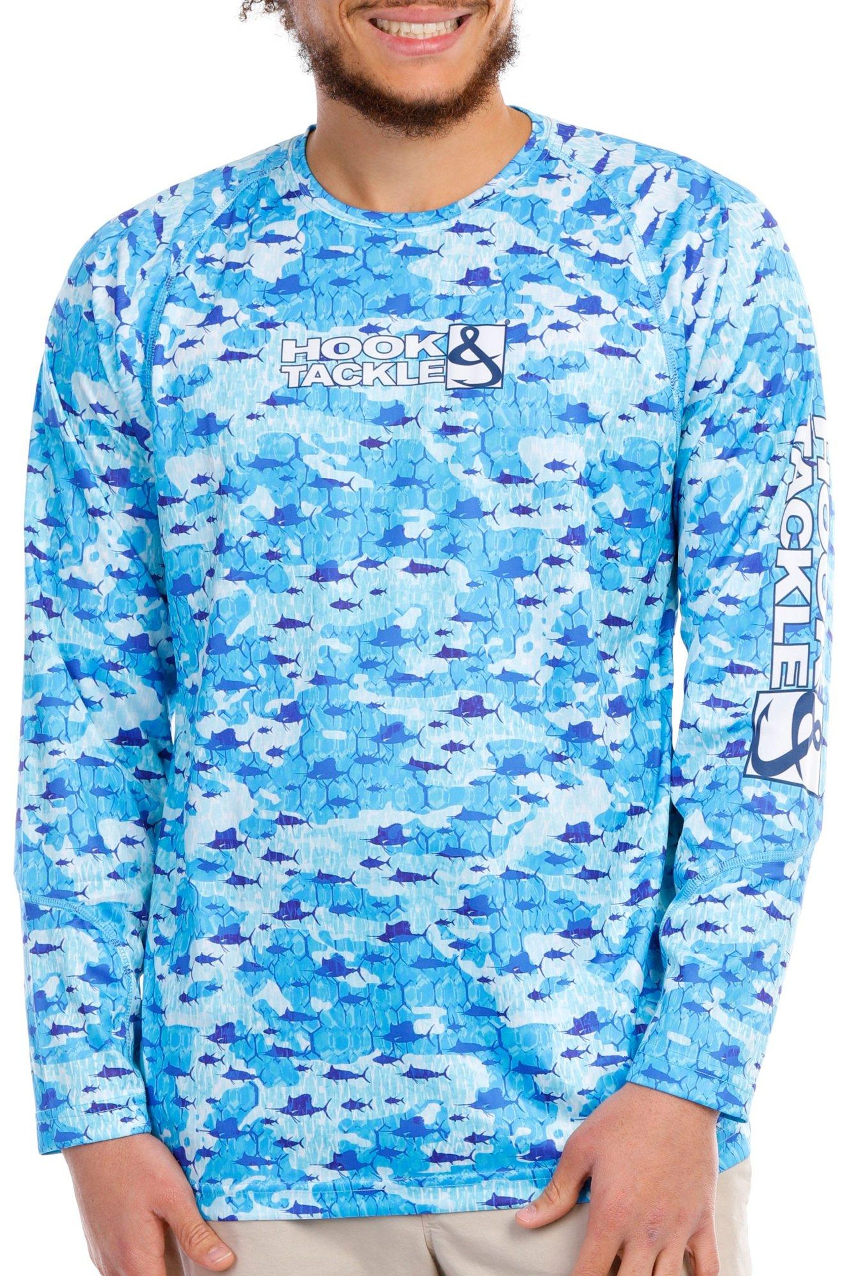 Hook & Tackle Mens Billfish Texture Fishing Shirt