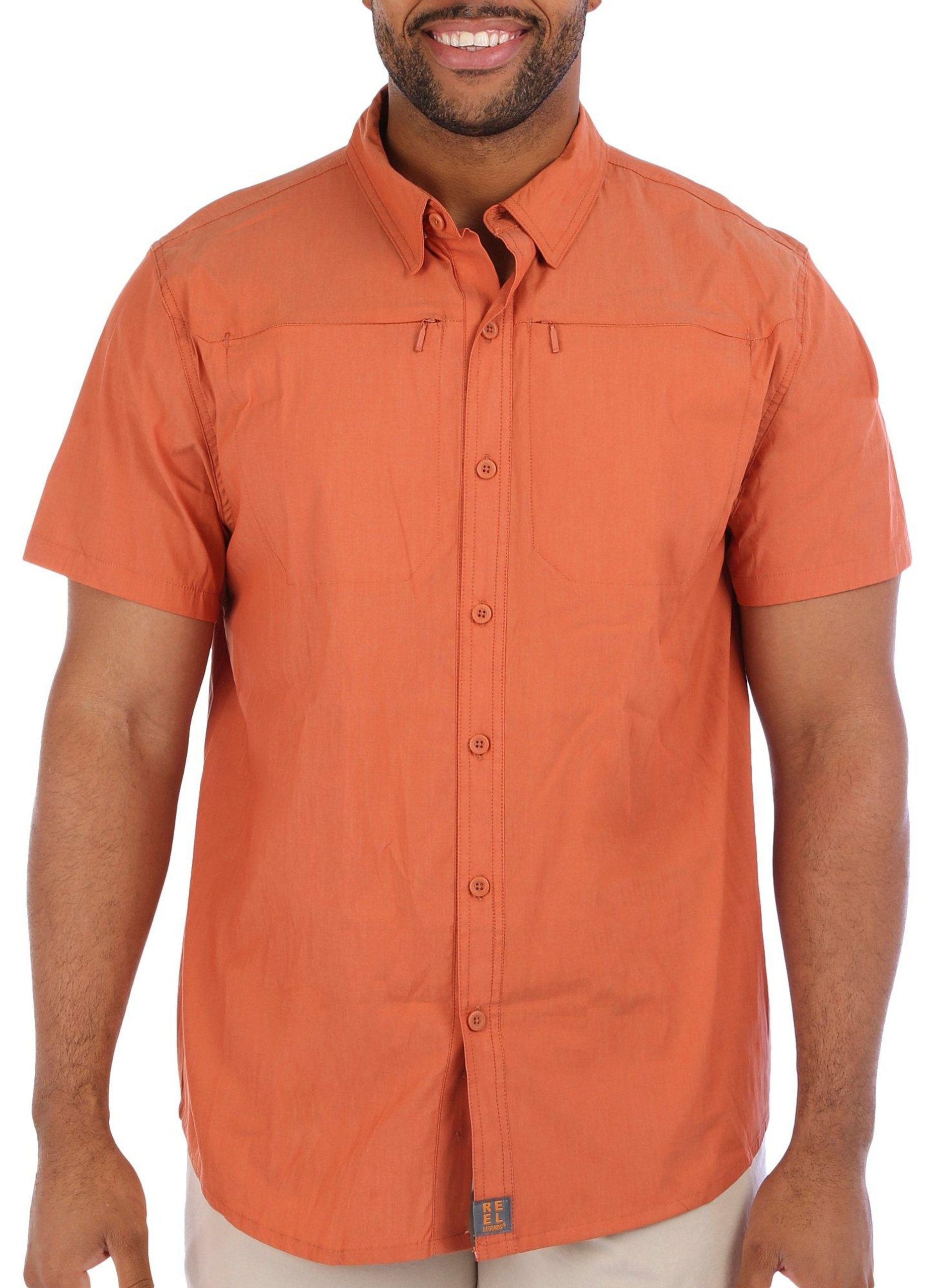 Mens Land Compass Short Sleeve Shirt