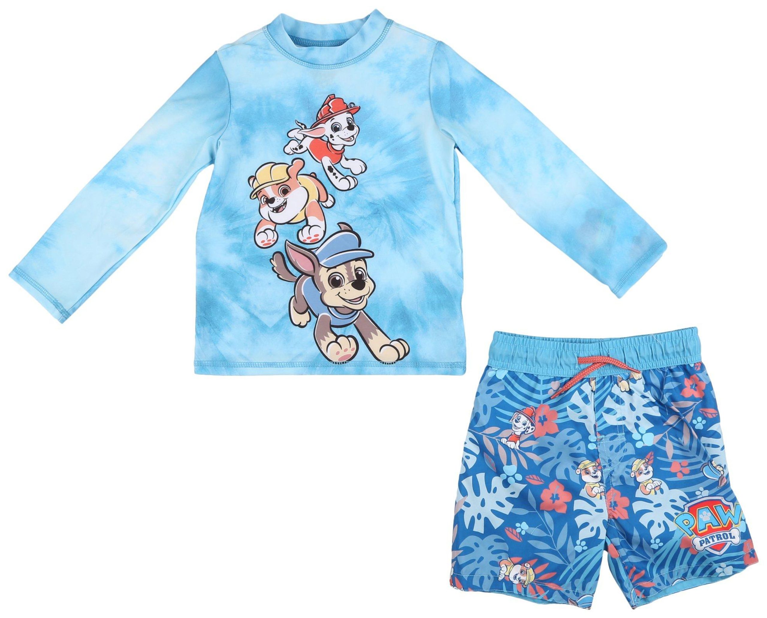 Paw Patrol Toddler Boys 2-pc. Tee & Swim Shorts Set