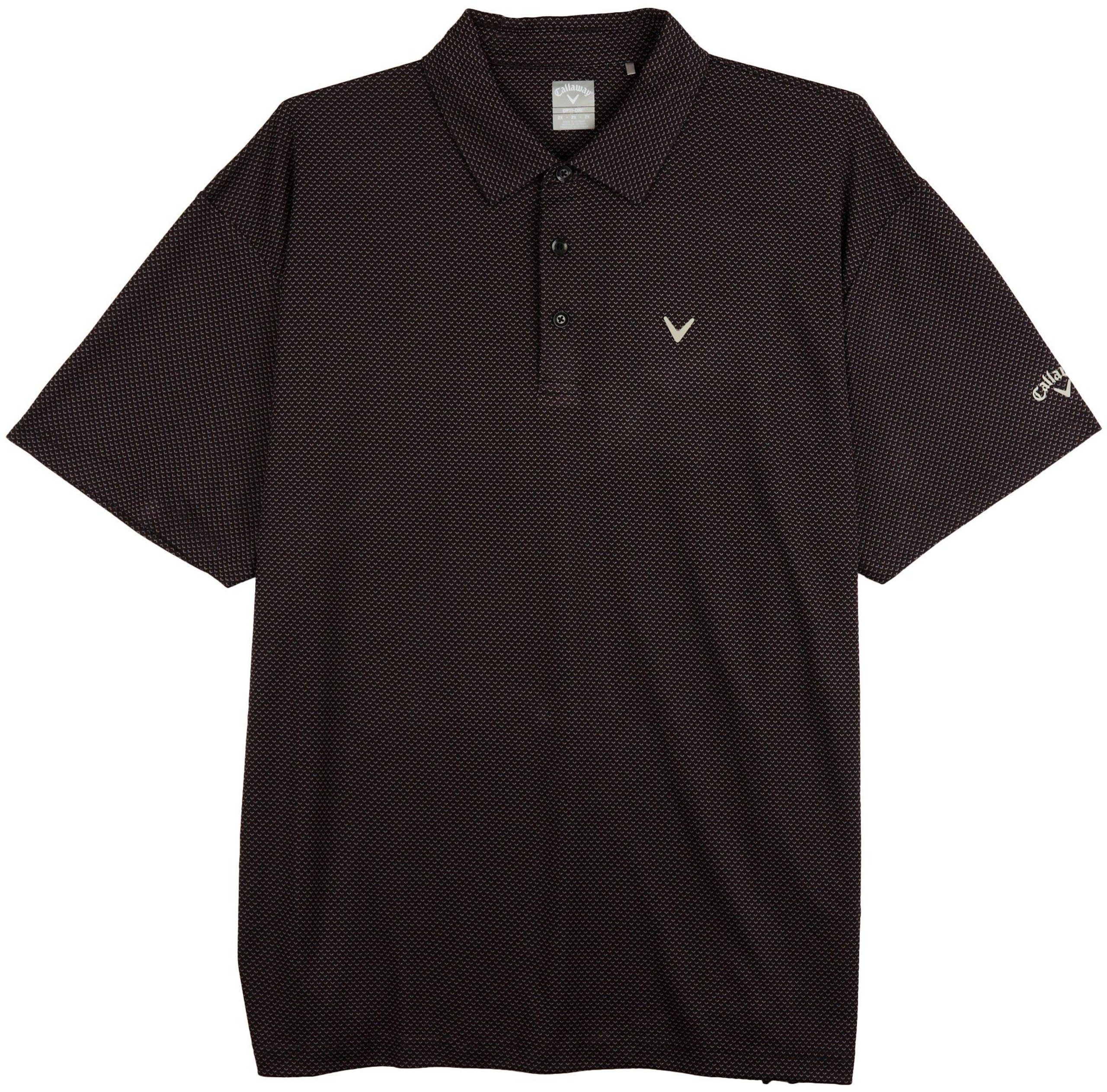 Callaway Mens Big & Tall Chevron Print Polo Shirt