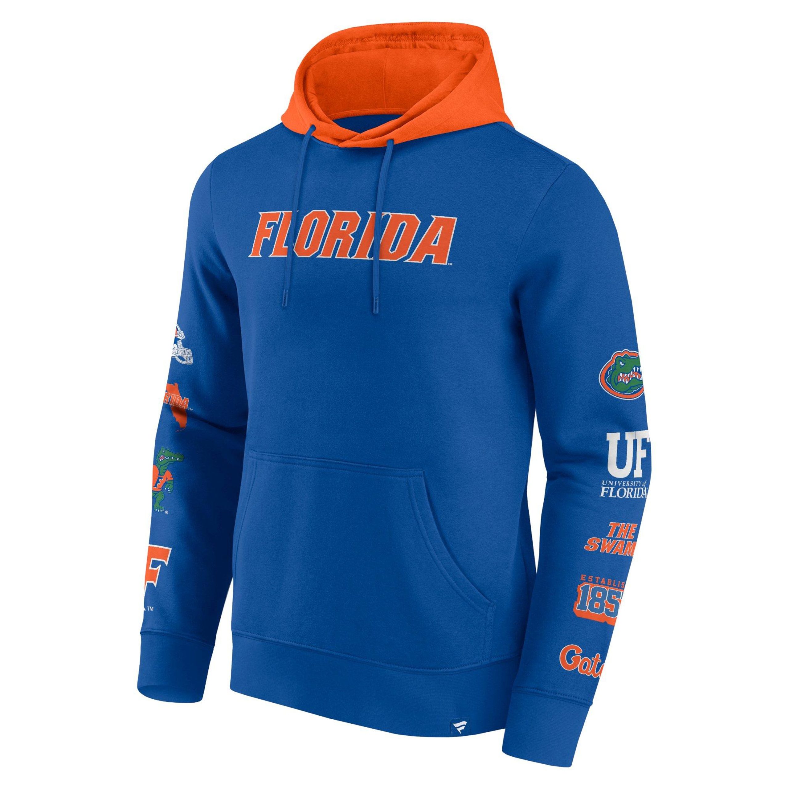 Florida Gators Mens Color Block Badge Fleece Hoodie