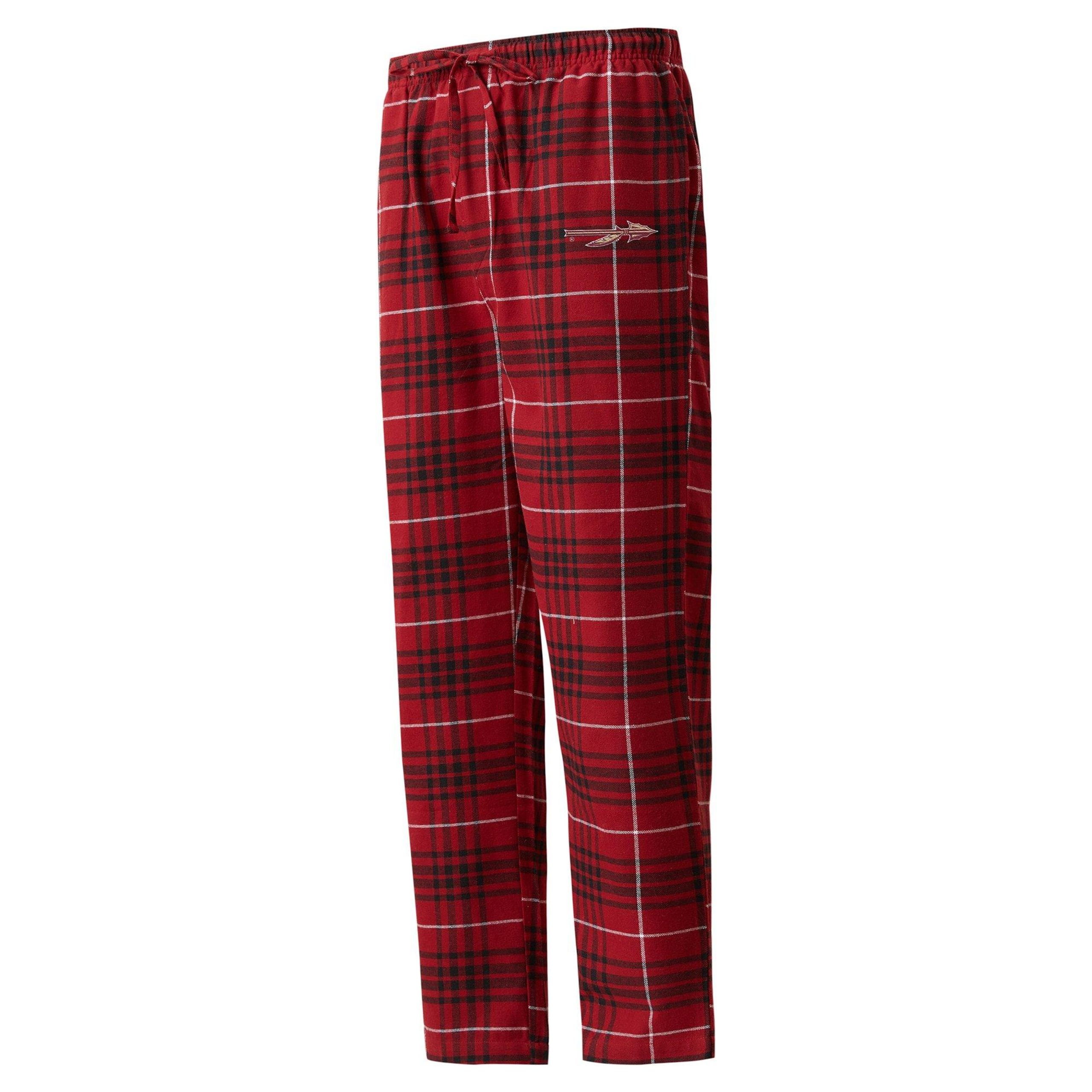 Mens Florida State Plaid Pajama Pants