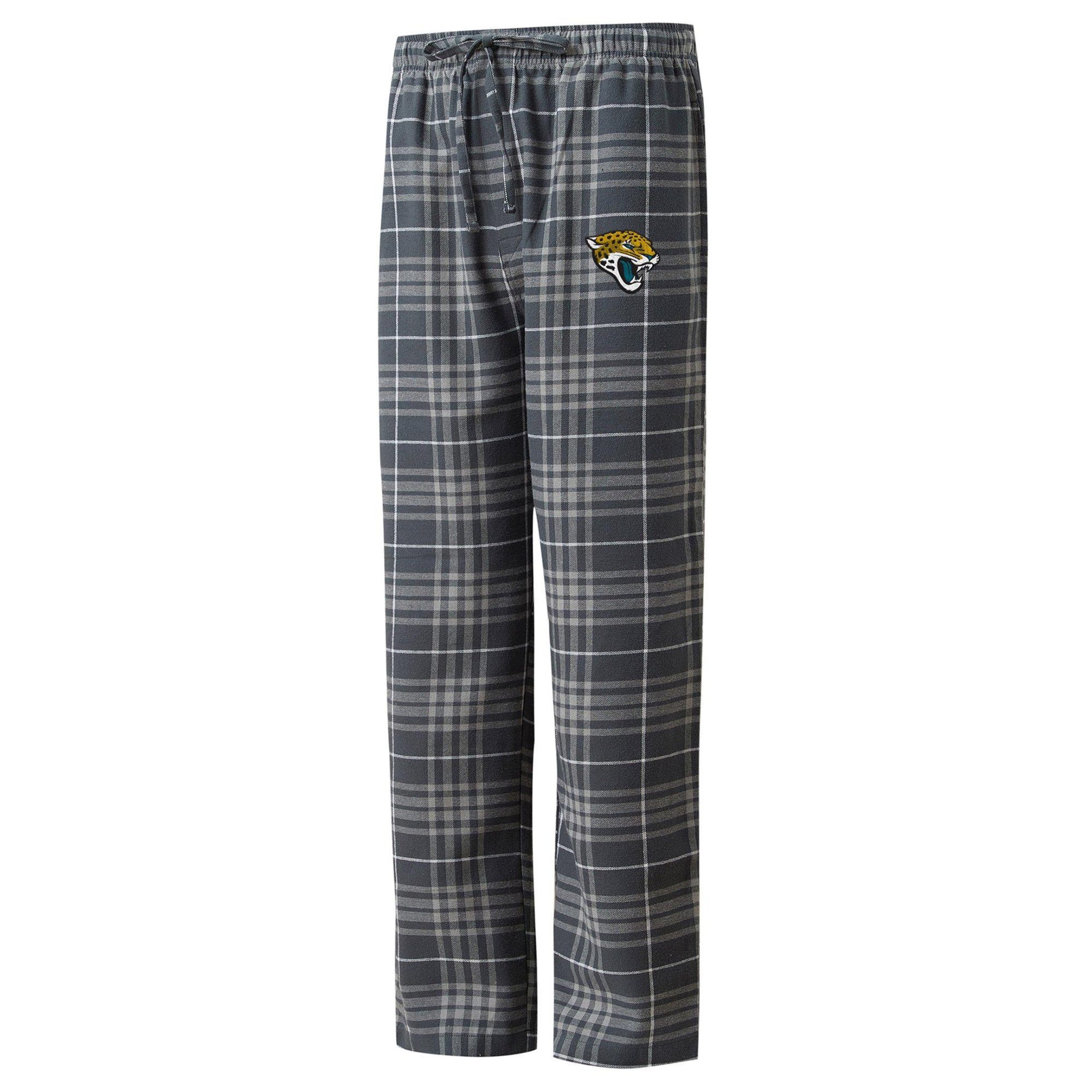 Jacksonville Jaguars Mens Plaid Pajama Pants