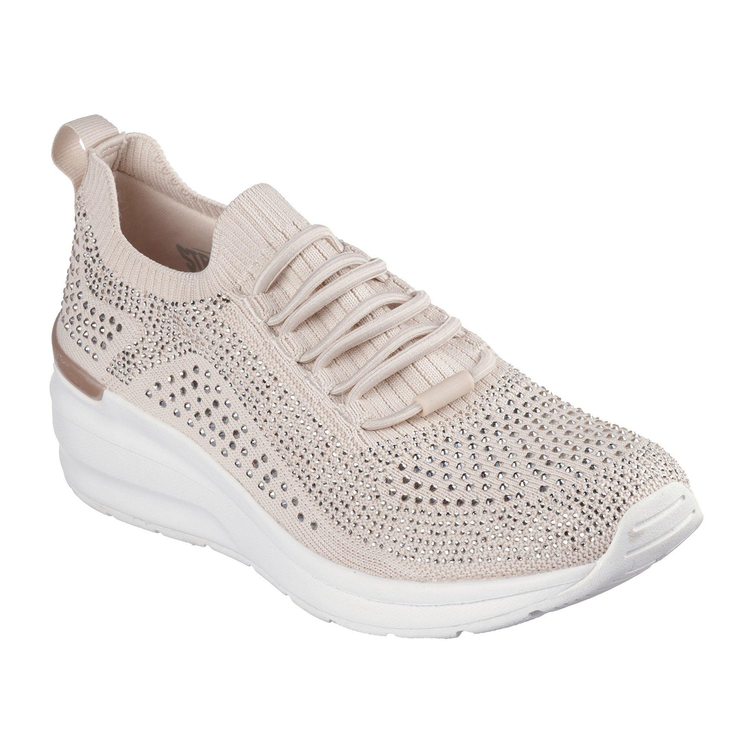 Skechers Womens Billion Rhinestone Rambler Athletic Shoes