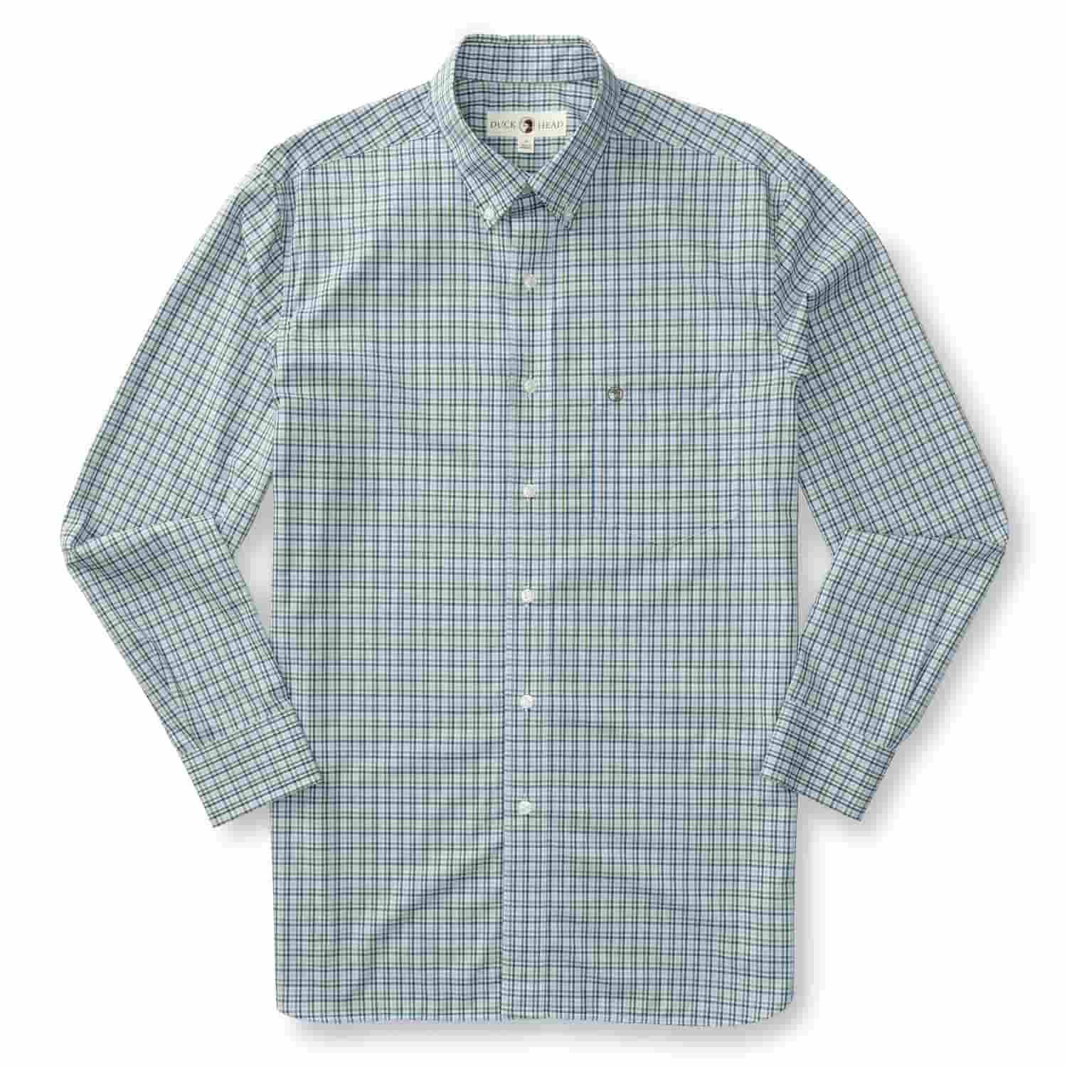 Duckhead Men’s Benton Performance Plaid Long Sleeve Shirt