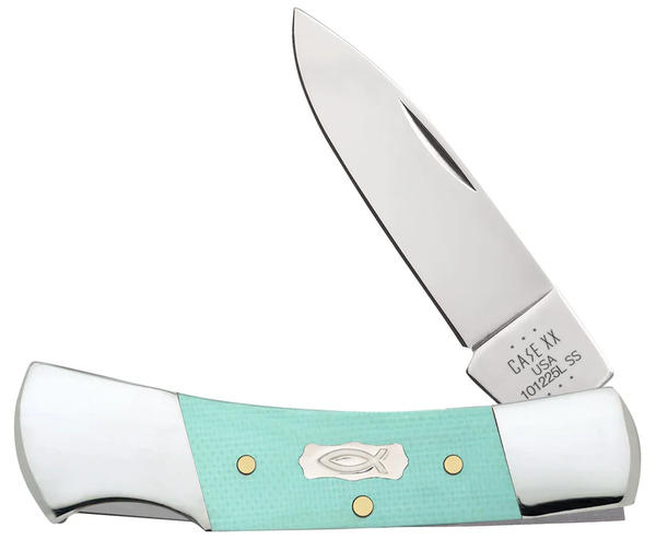 Case Seafoam Green G-10 Lockback