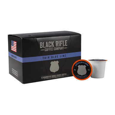 BRCC Thin Blue Line Coffee Rounds – 12 Count