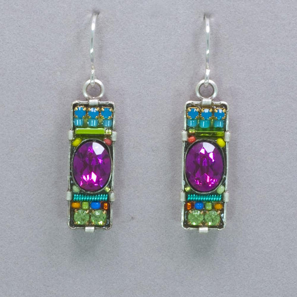 Firefly Dainty Bar Earrings/Multi-Color