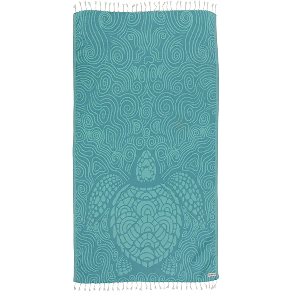 Sand Cloud Swirl Turtle Towel – Mint