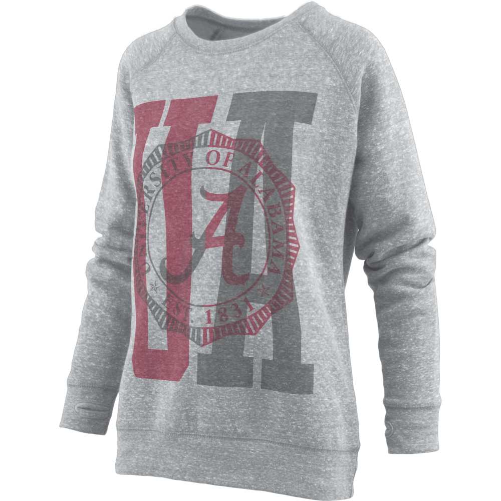 Women’s Knobi Stony Overprint Block Bama Sweatshirt